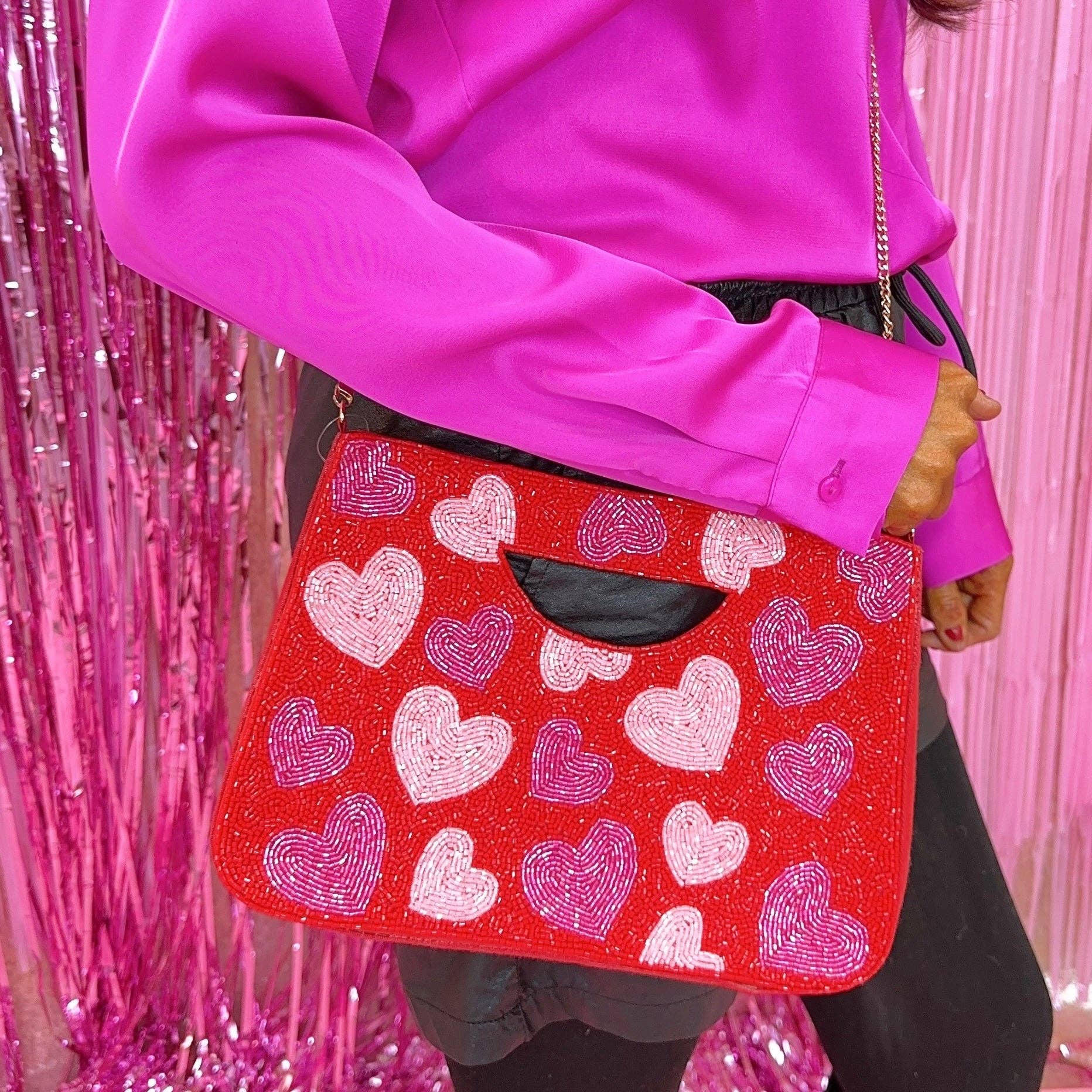 Love me Beaded Bag - Bexa Boutique
