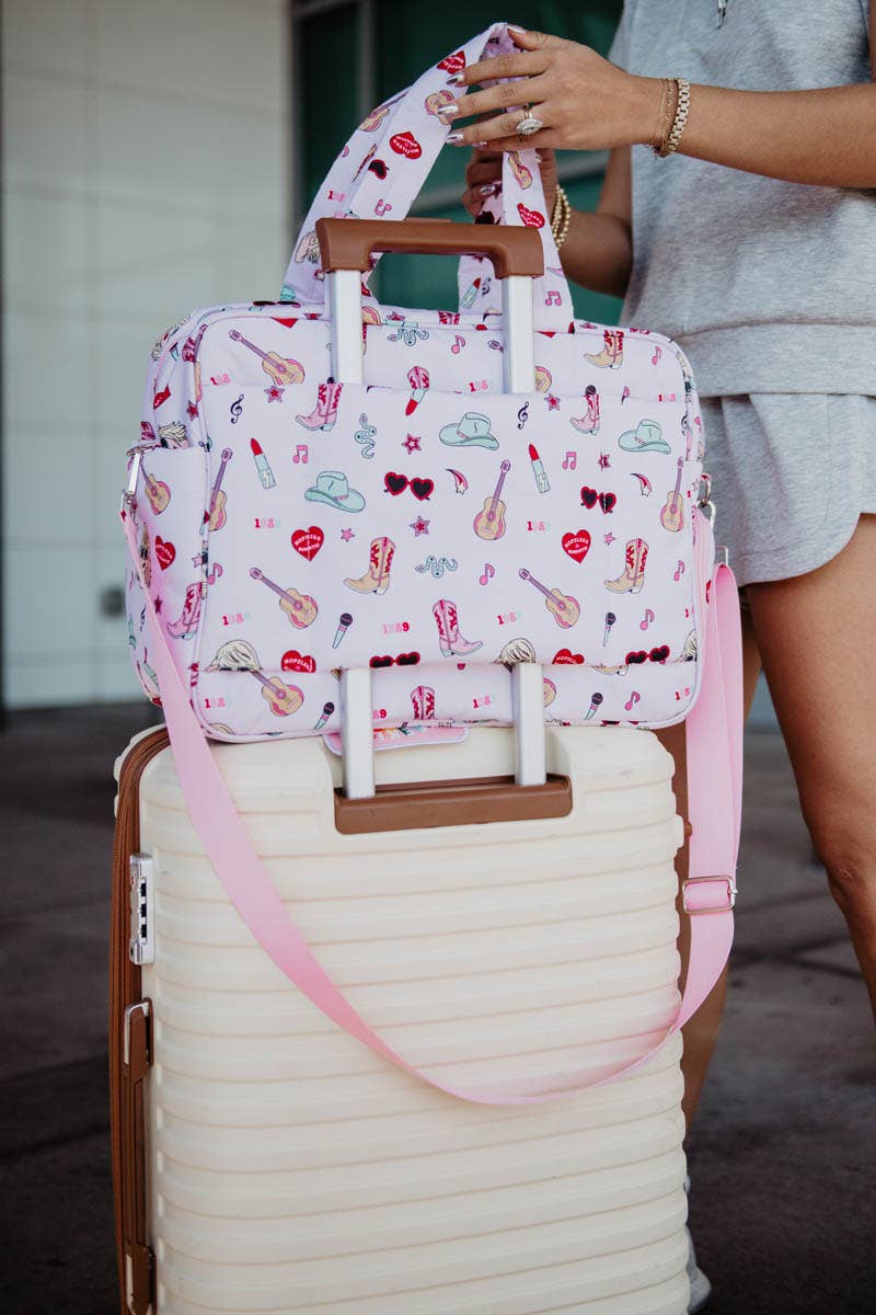 Music Girl Icons Duffel Weekender w/ Pass-Thru Slip