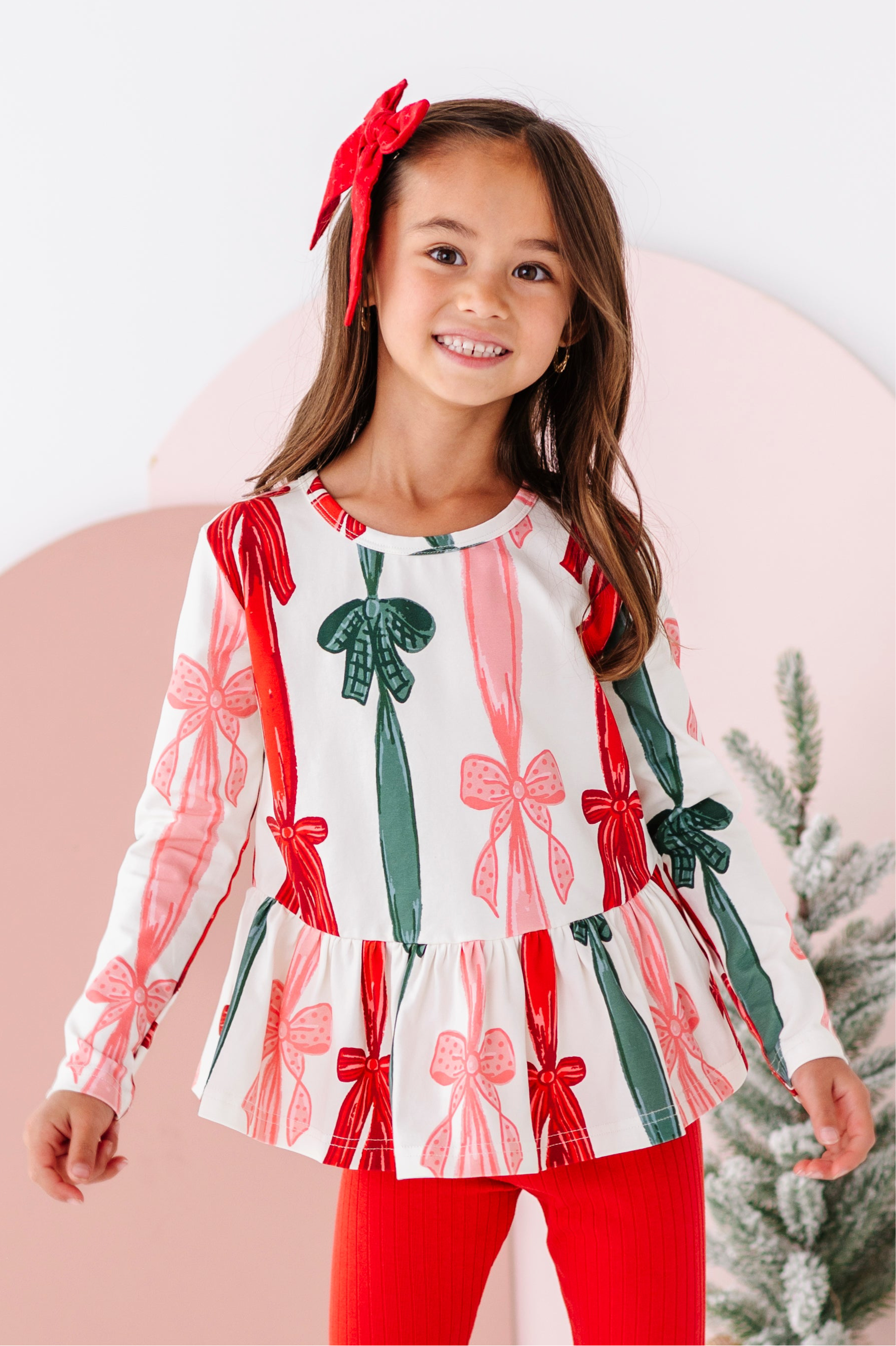 Wrapping Bows Top | PEPLUM