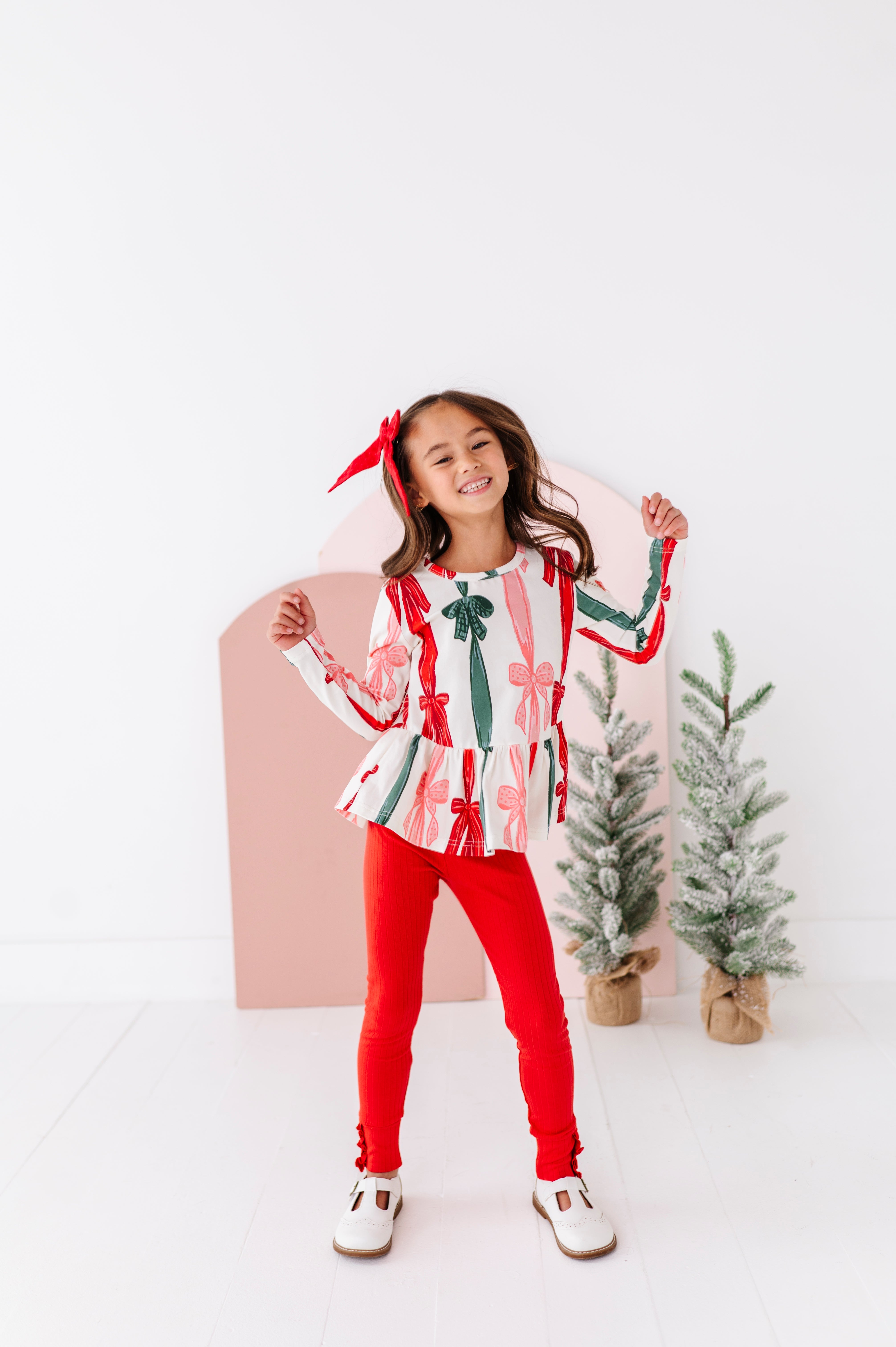 Wrapping Bows Top | PEPLUM