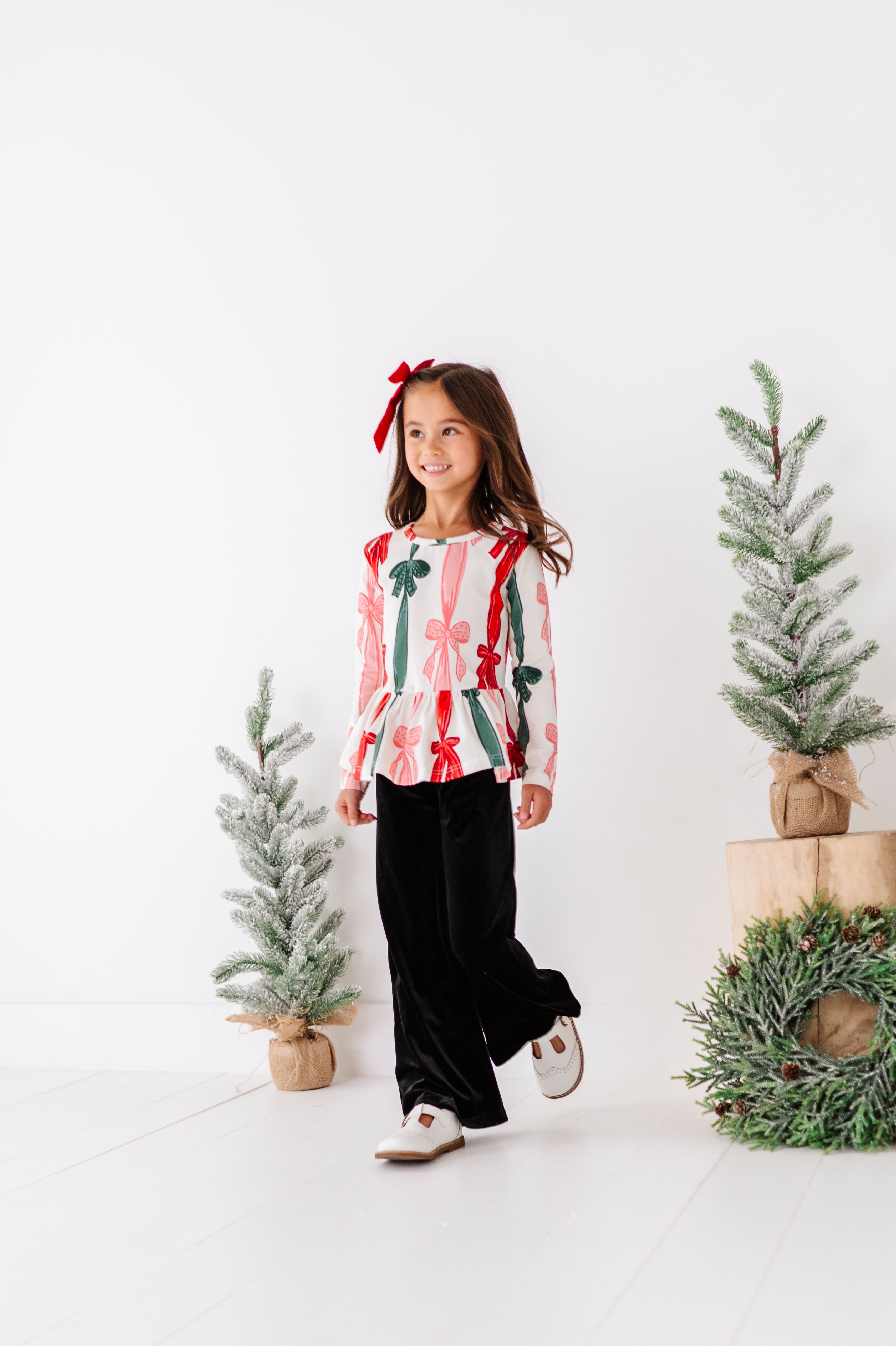 Wrapping Bows Top | PEPLUM