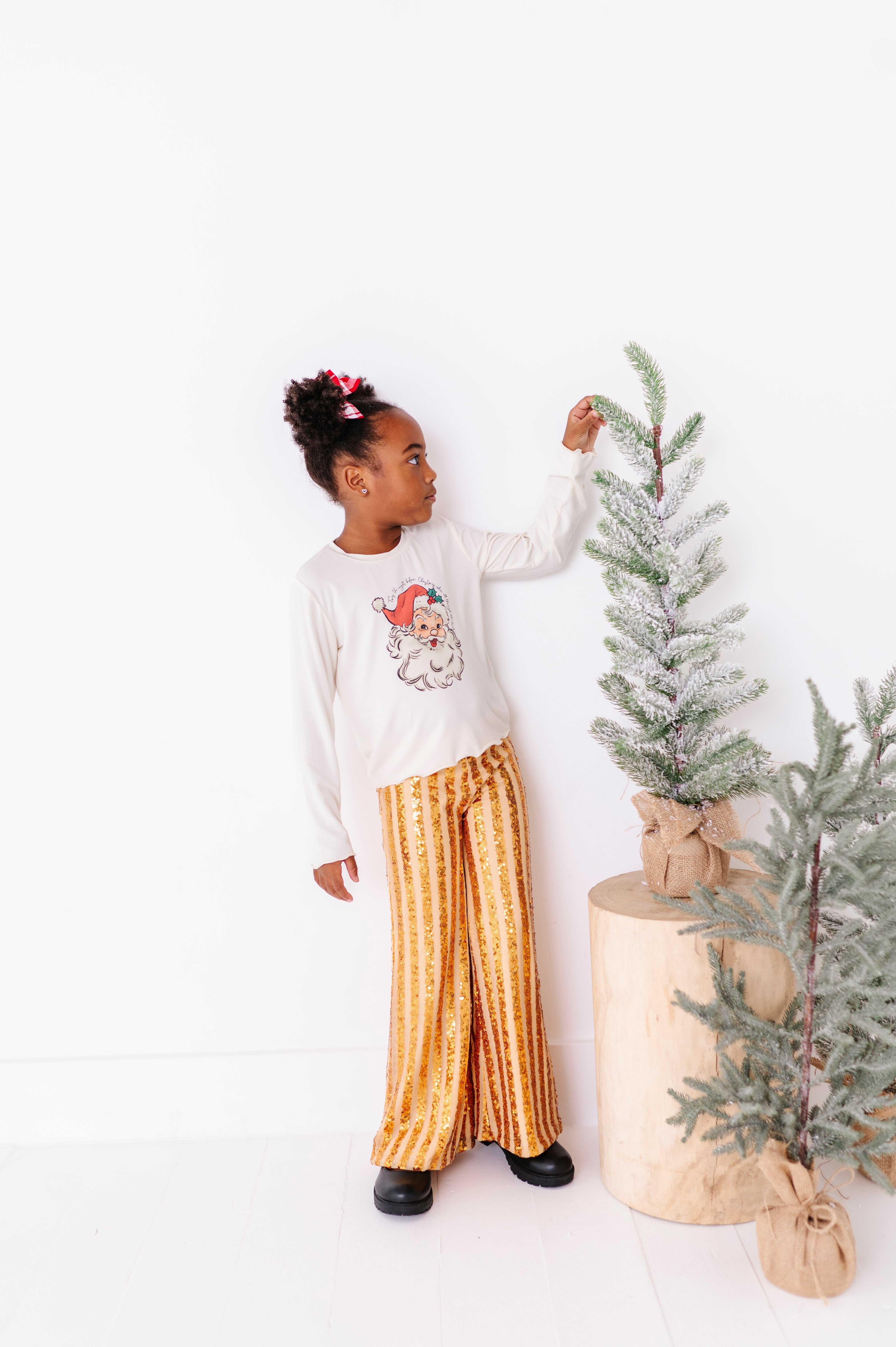 Jolly Santa Top| Bamboo Long Sleeve