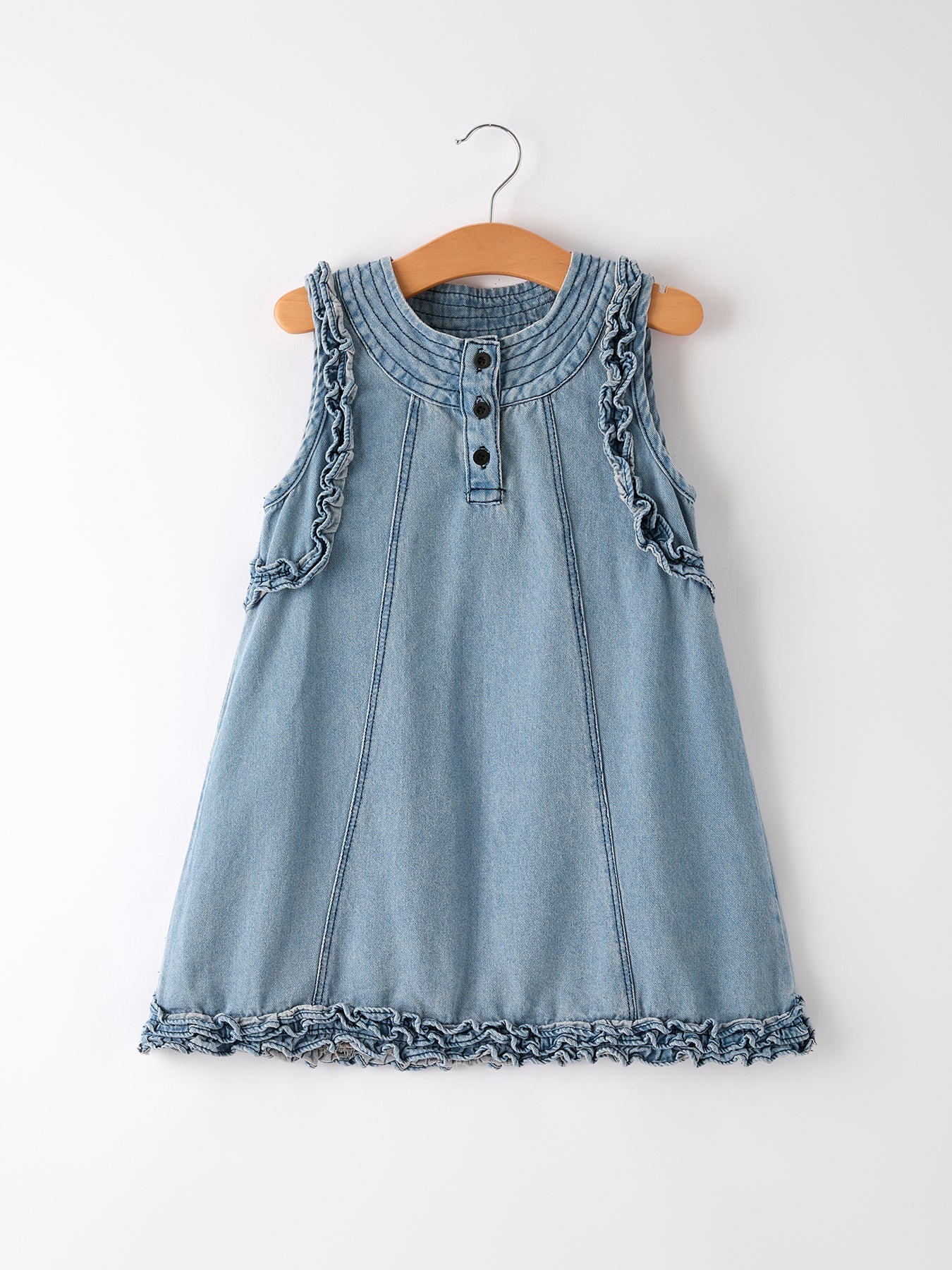 Summer Girls Sleeveless Ruffle Dress - Bexa Boutique