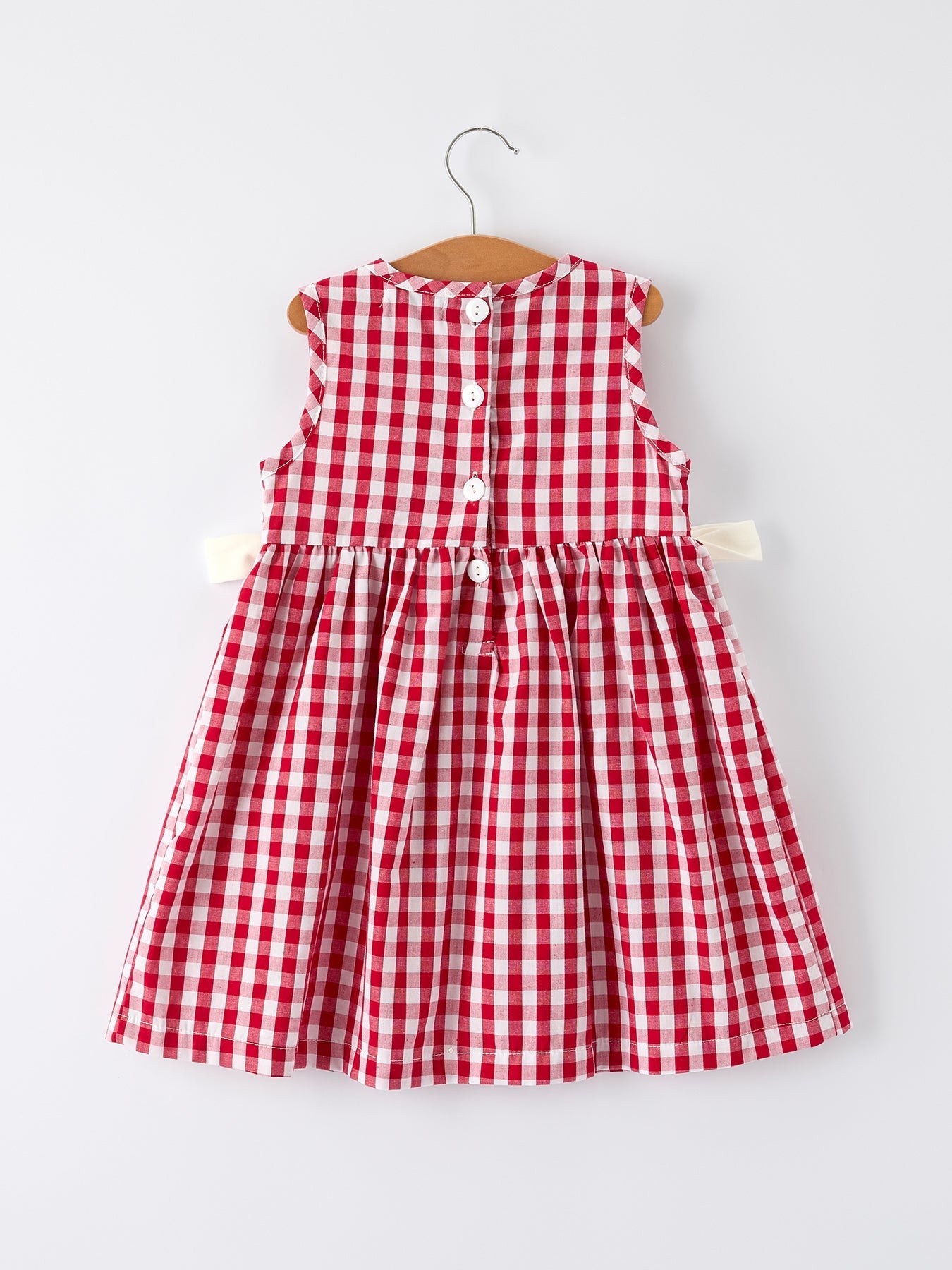 Mommy & Me Girl Dress – Dog Baseball Smocking Embroidery Outfit - Bexa Boutique
