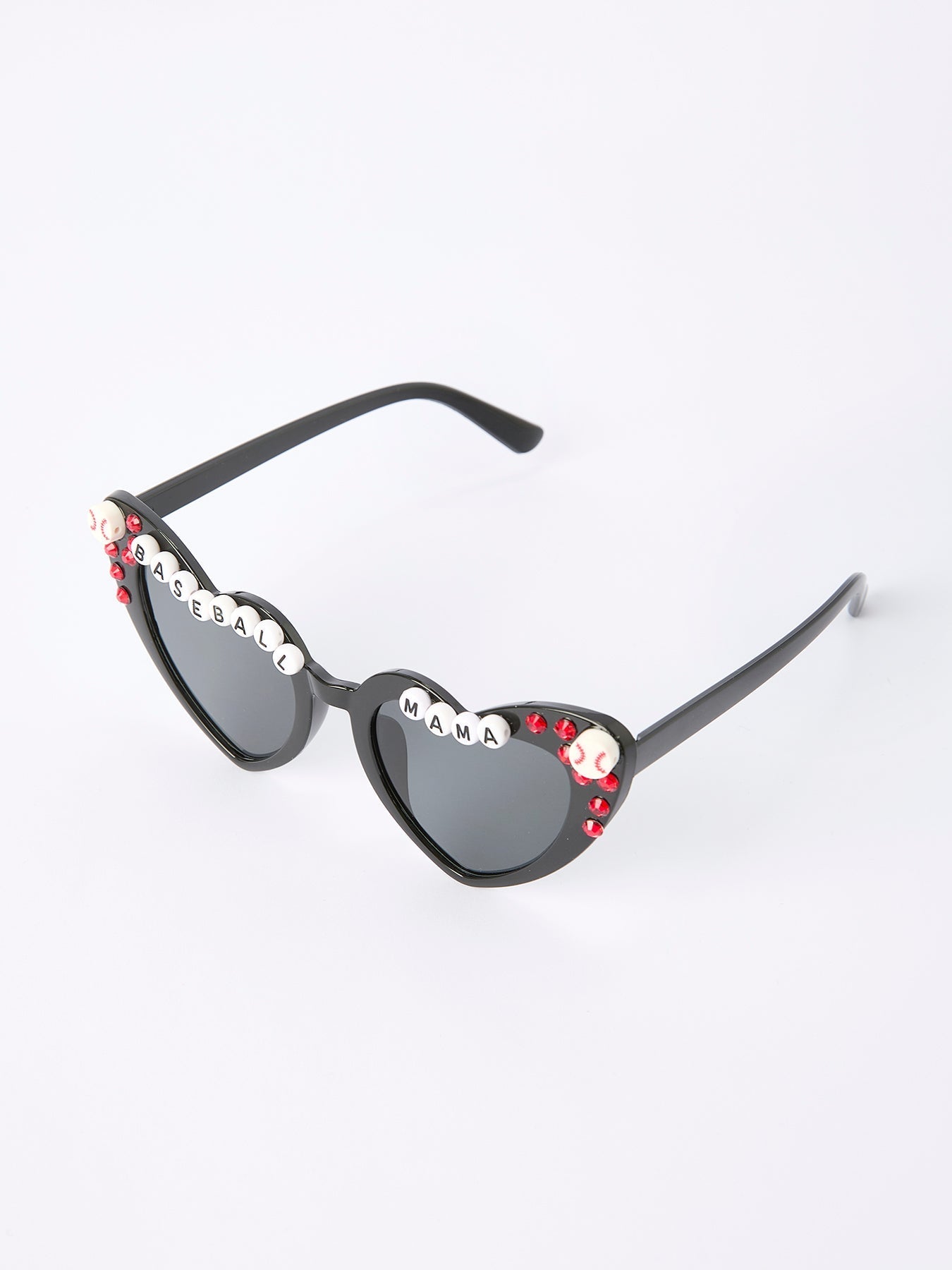 Baseball Theme Rhinestone Heart Girls Sunglasses - Bexa Boutique