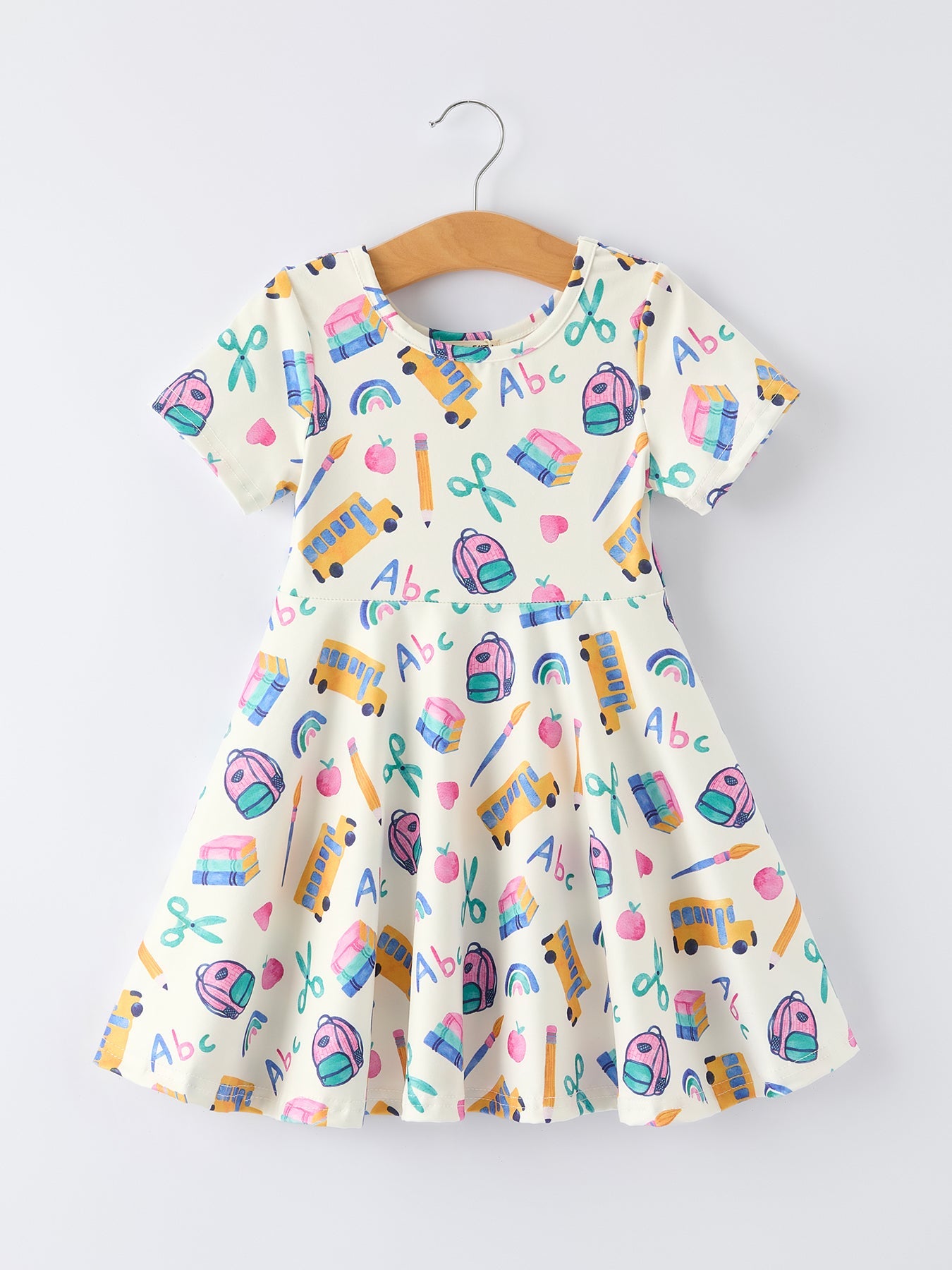 Girl Back To School Twirl Dress - Bexa Boutique