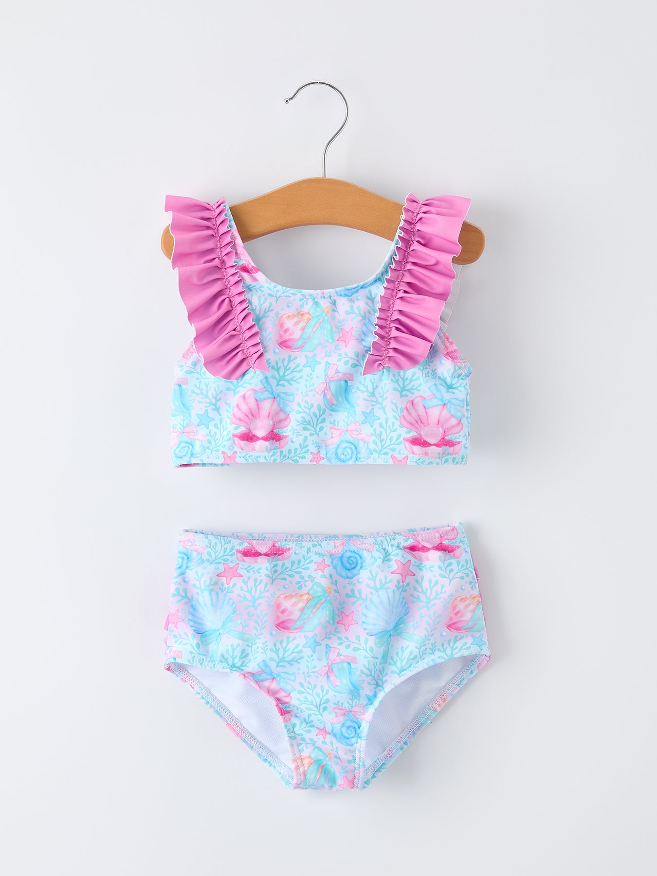 Summer Ocean Print Girls Two Piece Swimsuit - Bexa Boutique