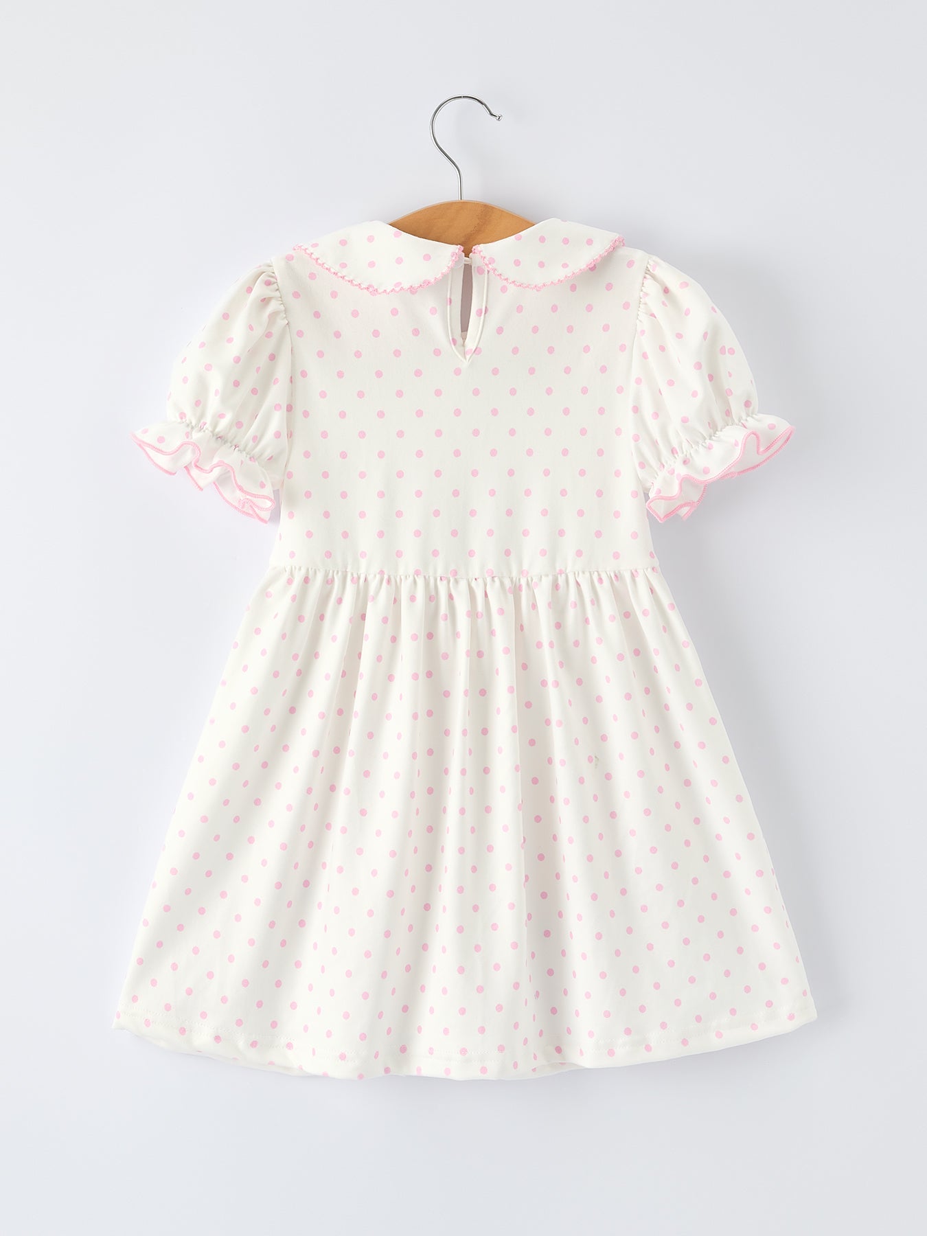 Back to School Polka Dot Girls Dress Pencil Bow Applique - Bexa Boutique
