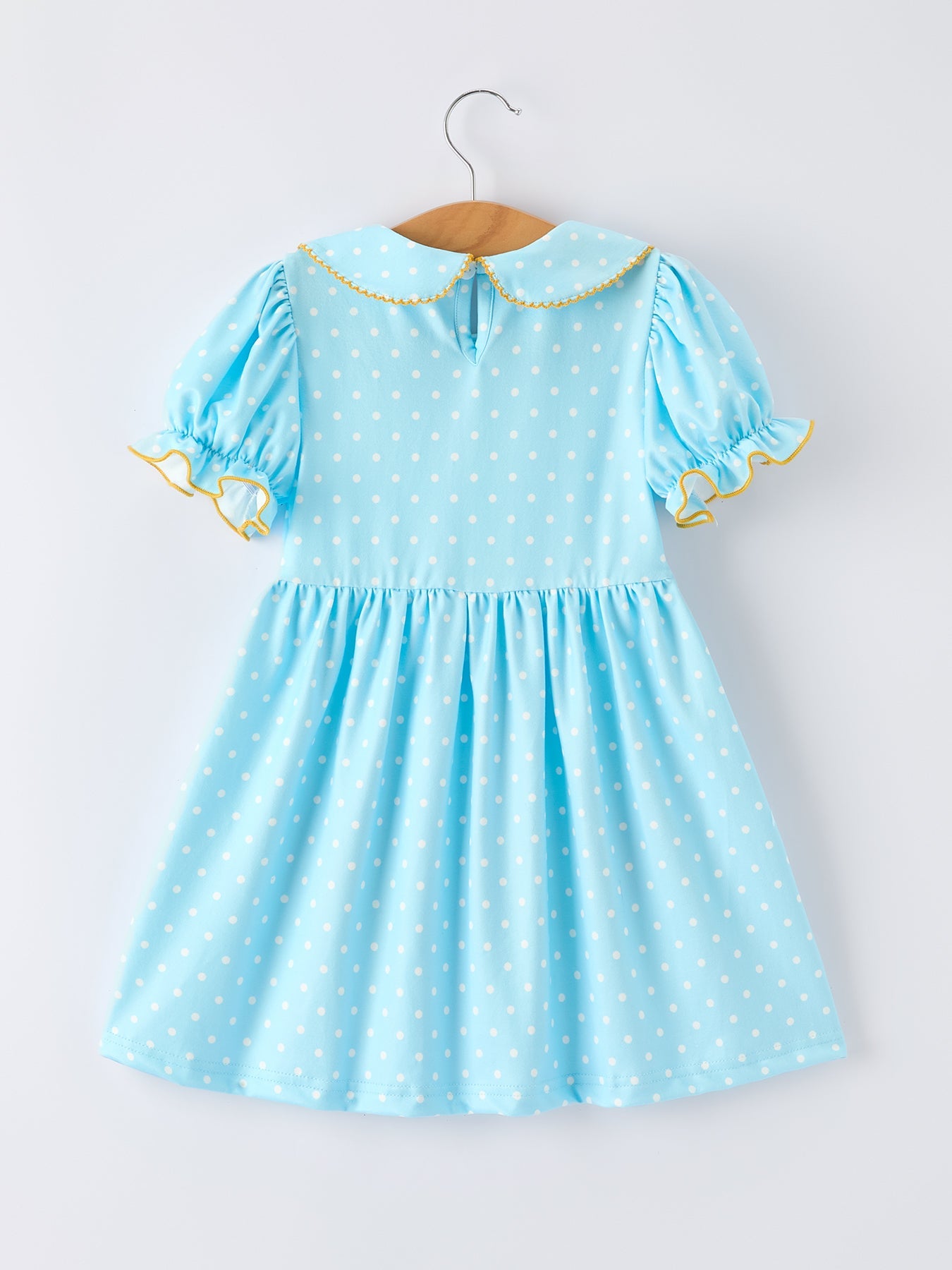 Back to School Polka Dot Girls Dress Pencil Bow Applique - Bexa Boutique