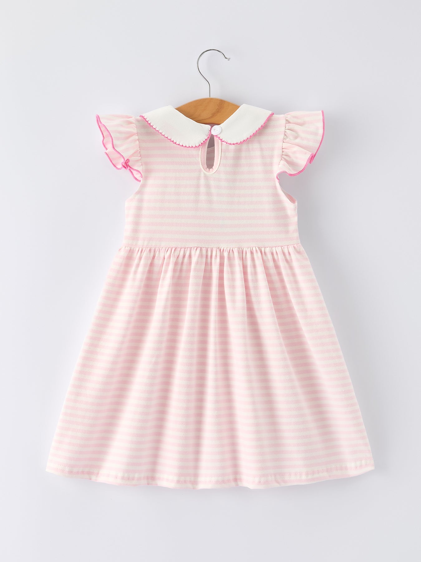 Strawberry Girl Dress Ruffle Peter Pan Collar - Bexa Boutique