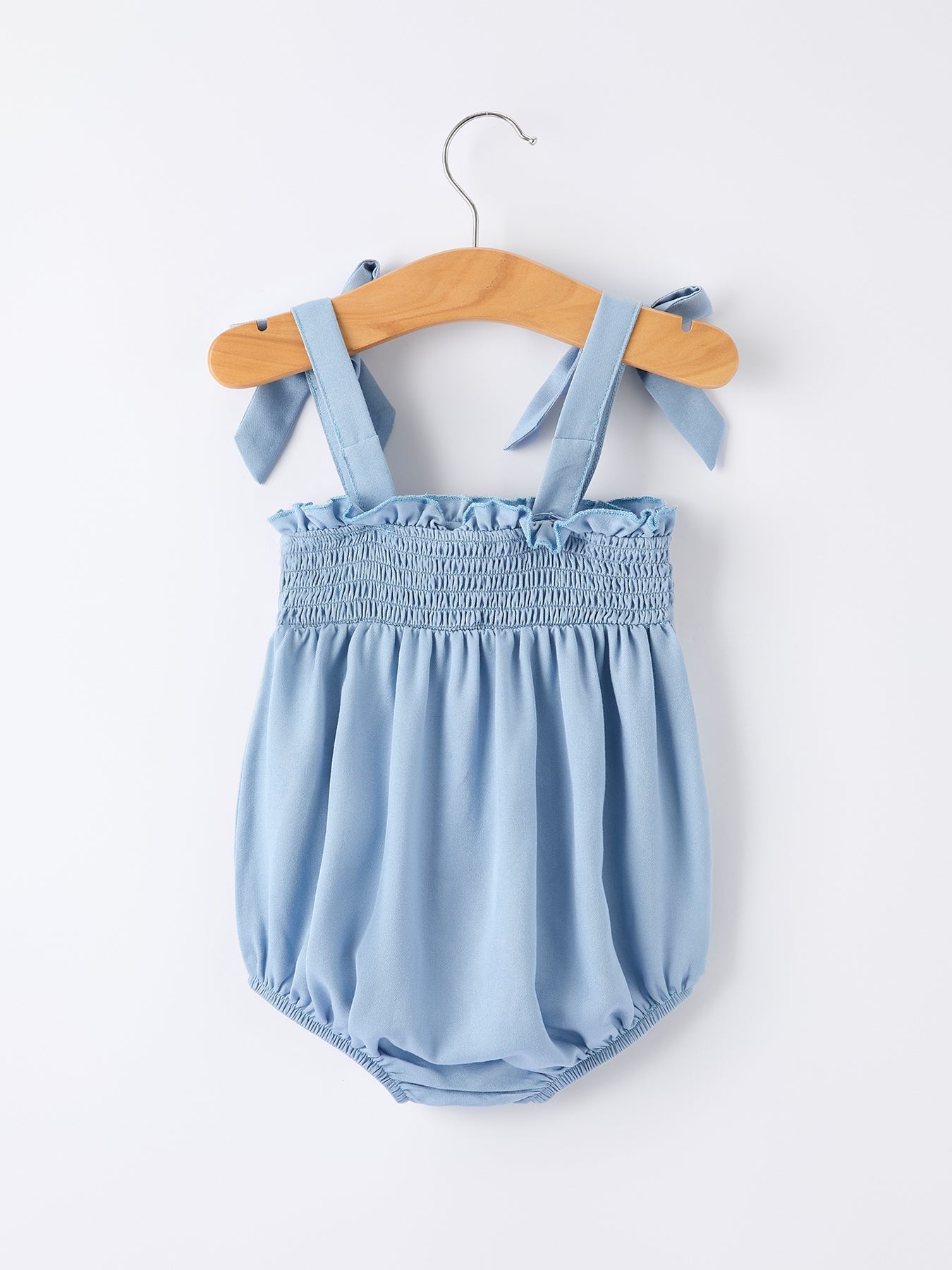 Summer Strawberry Smocked Applique Girl Romper - Bexa Boutique