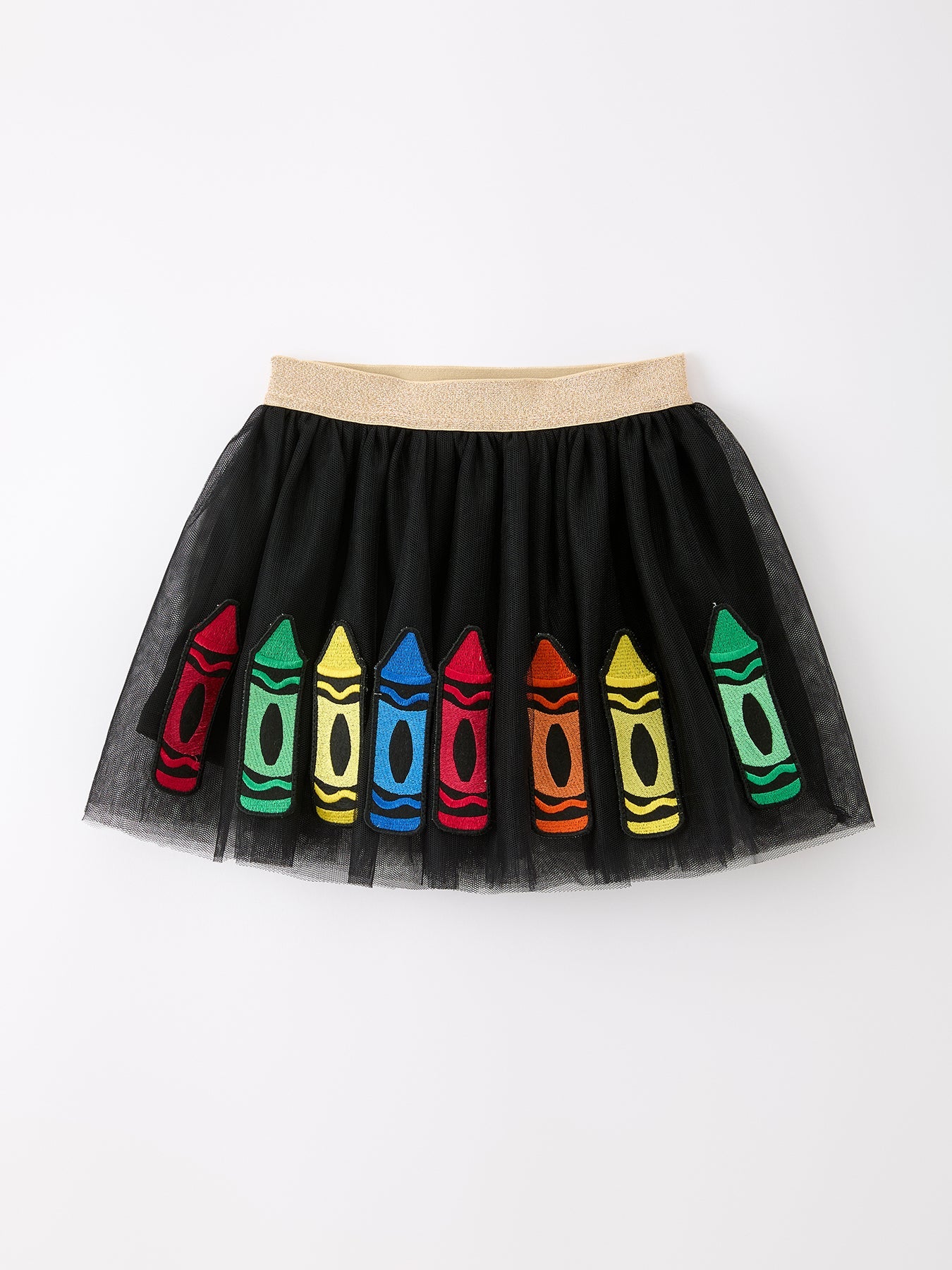 Back To School Crayon Girls Skirt Tulle Applique Skirt - Bexa Boutique
