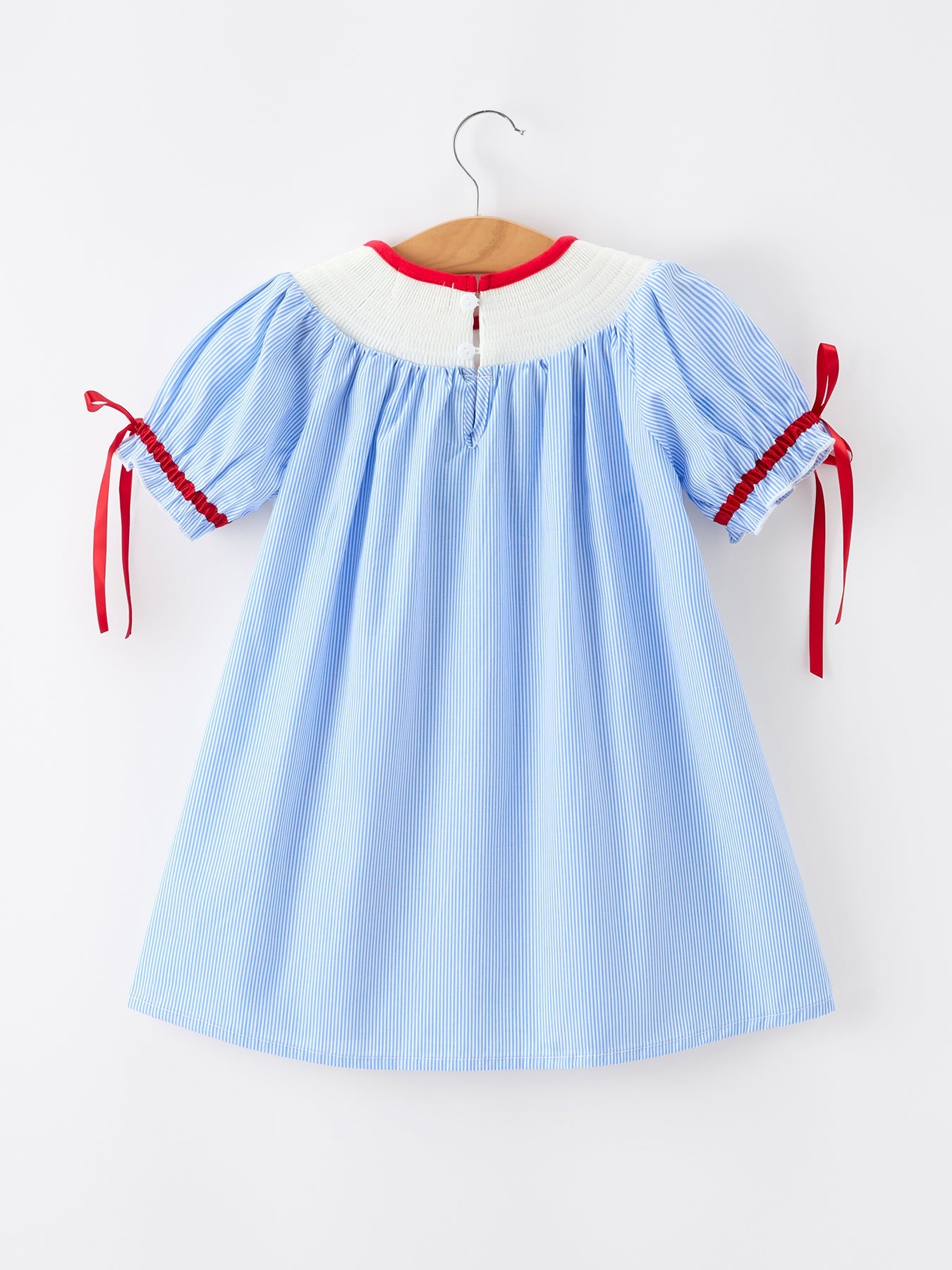 Back To School Apple Pencil Embroidery Dress - Bexa Boutique