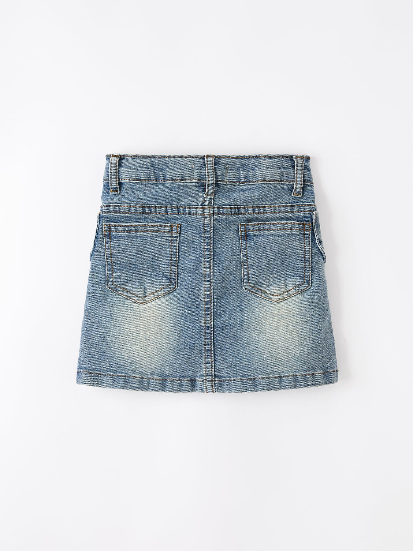 Denim Bow Girls Skirt - Bexa Boutique