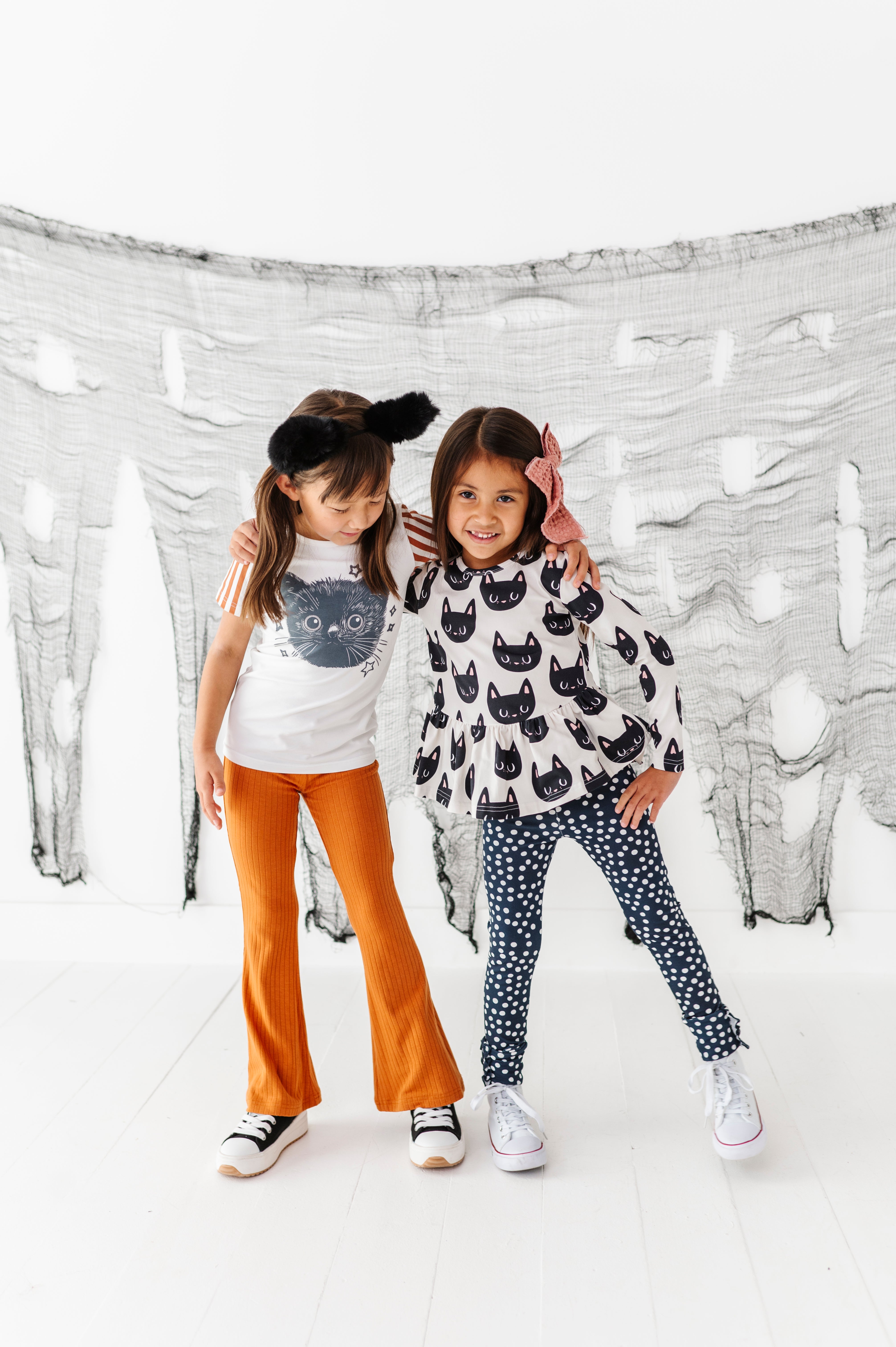 Black Cat Top| PEPLUM