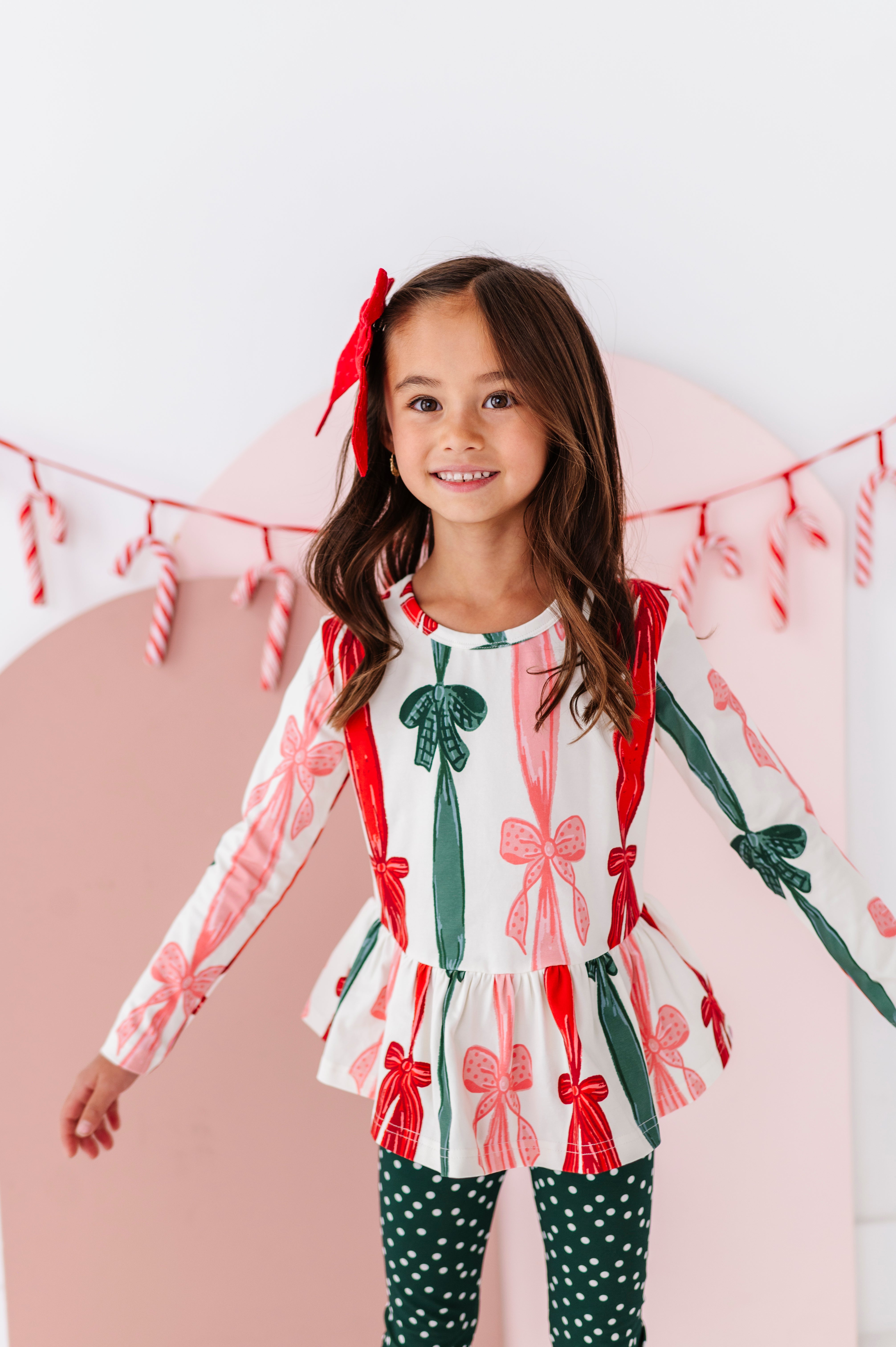 Wrapping Bows Top | PEPLUM