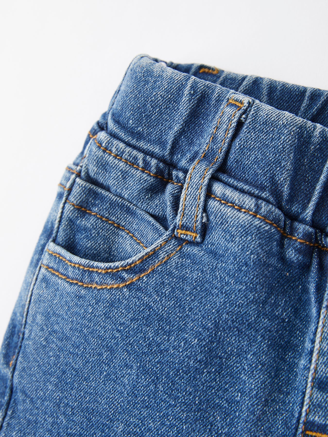 Girls Blue Denim Bell Denim Pants - Bexa Boutique