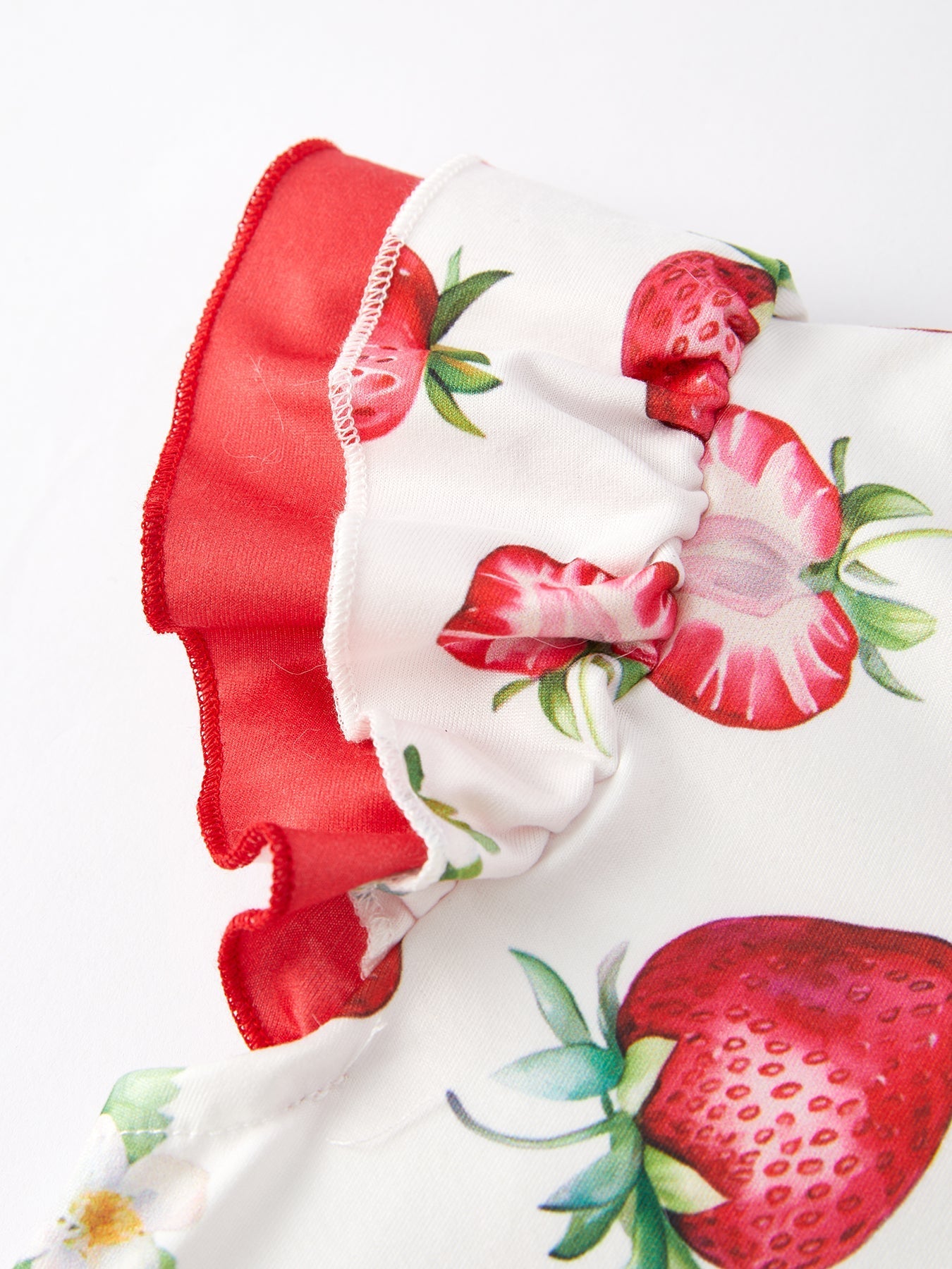 Strawberry Ruffle Girls Dress - Bexa Boutique