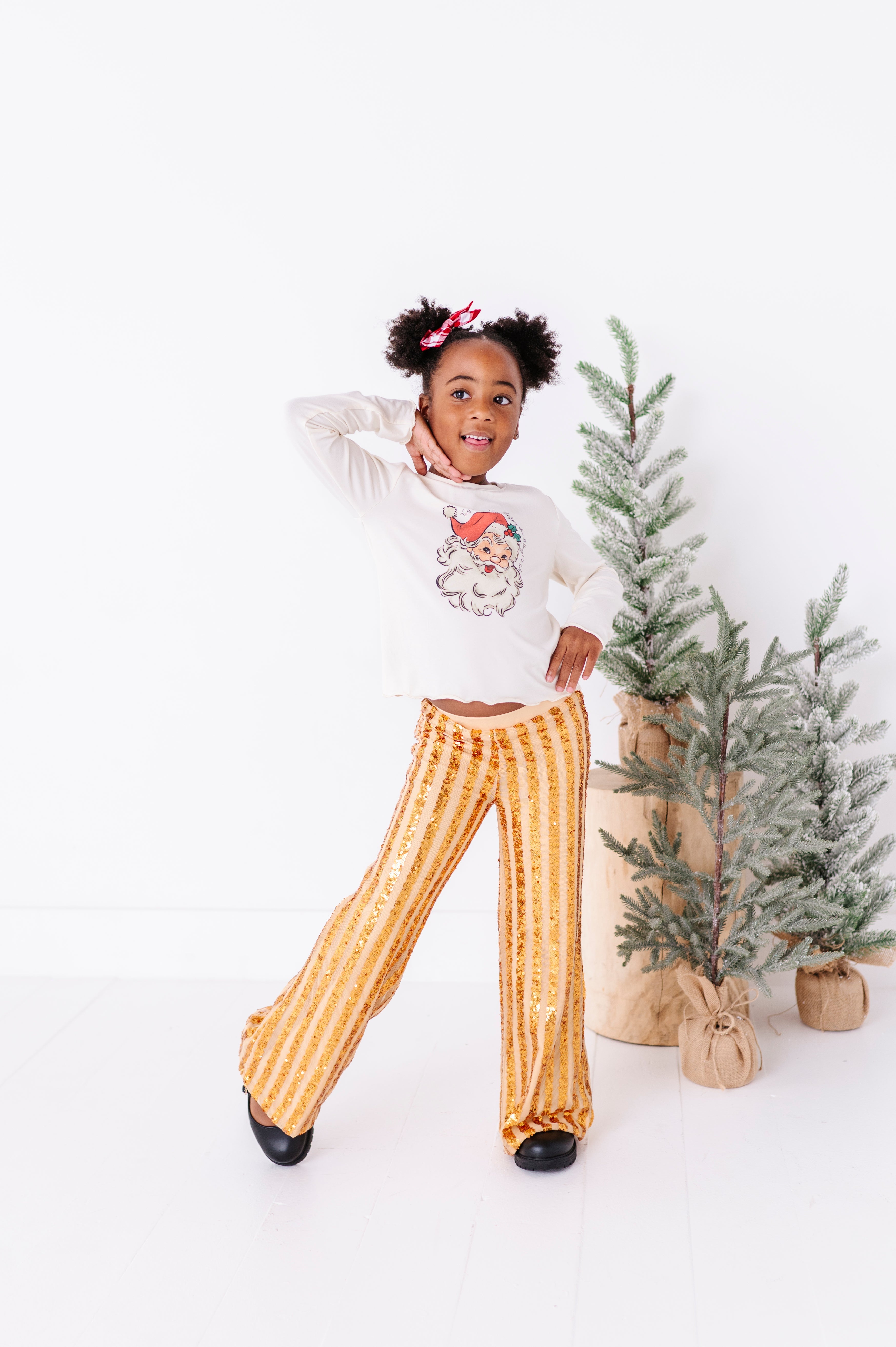 Jolly Santa Top| Bamboo Long Sleeve