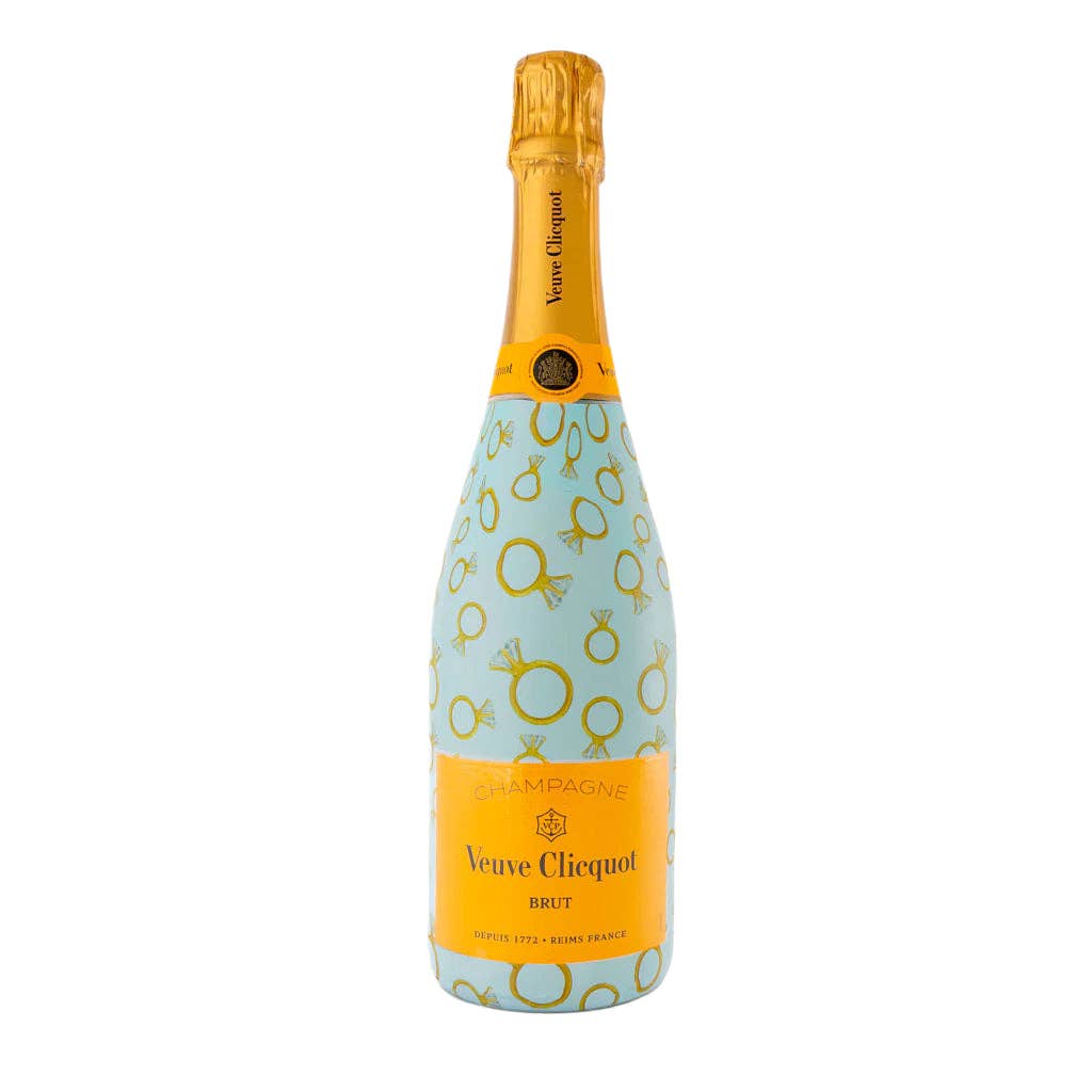 Beau Bottles Blue Engagement Ring - Champagne Collection - Bexa Boutique