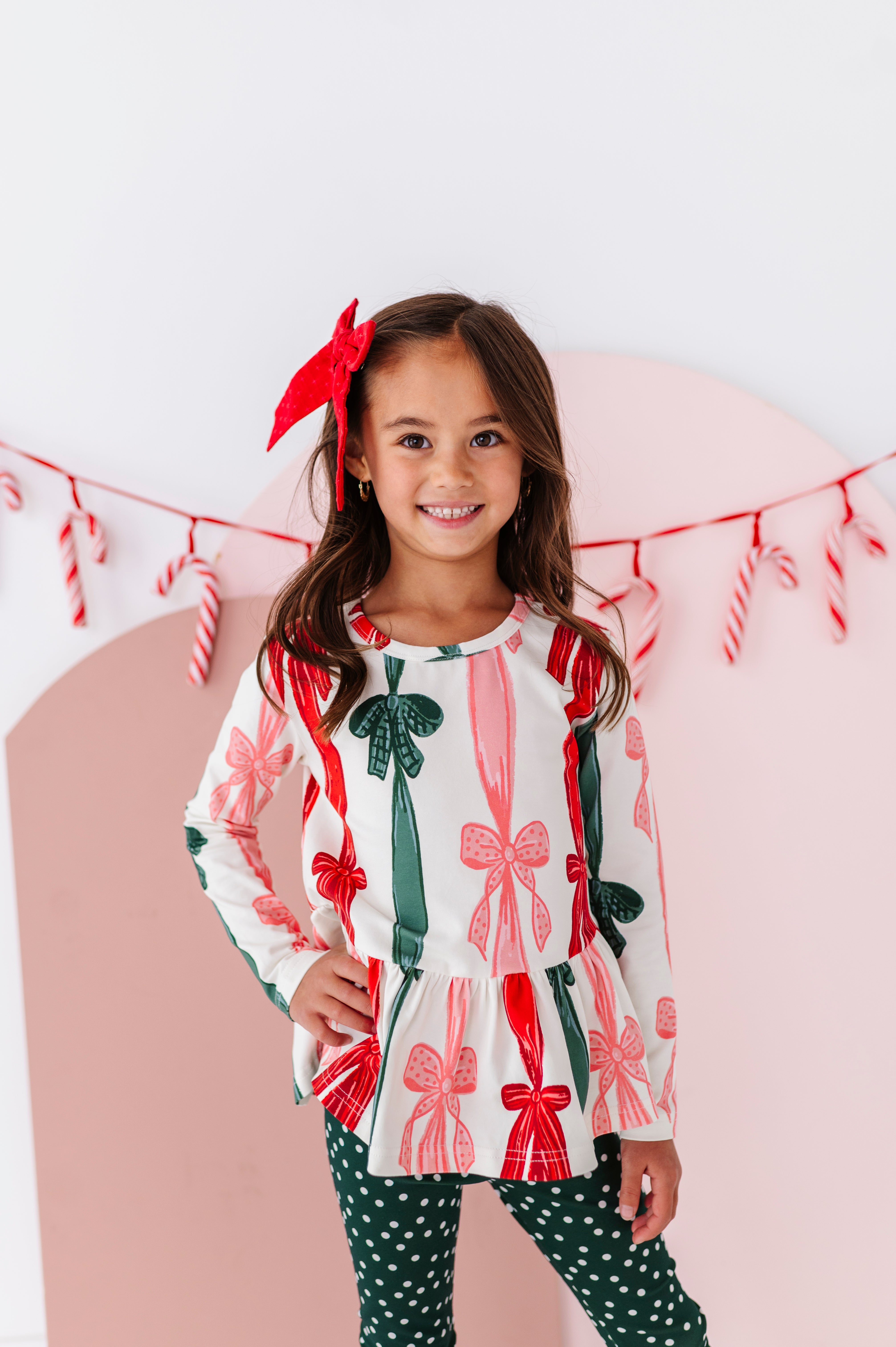 Wrapping Bows Top | PEPLUM