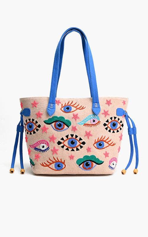 America & Beyond - Mystic Gaze Pink Tote - Bexa Boutique