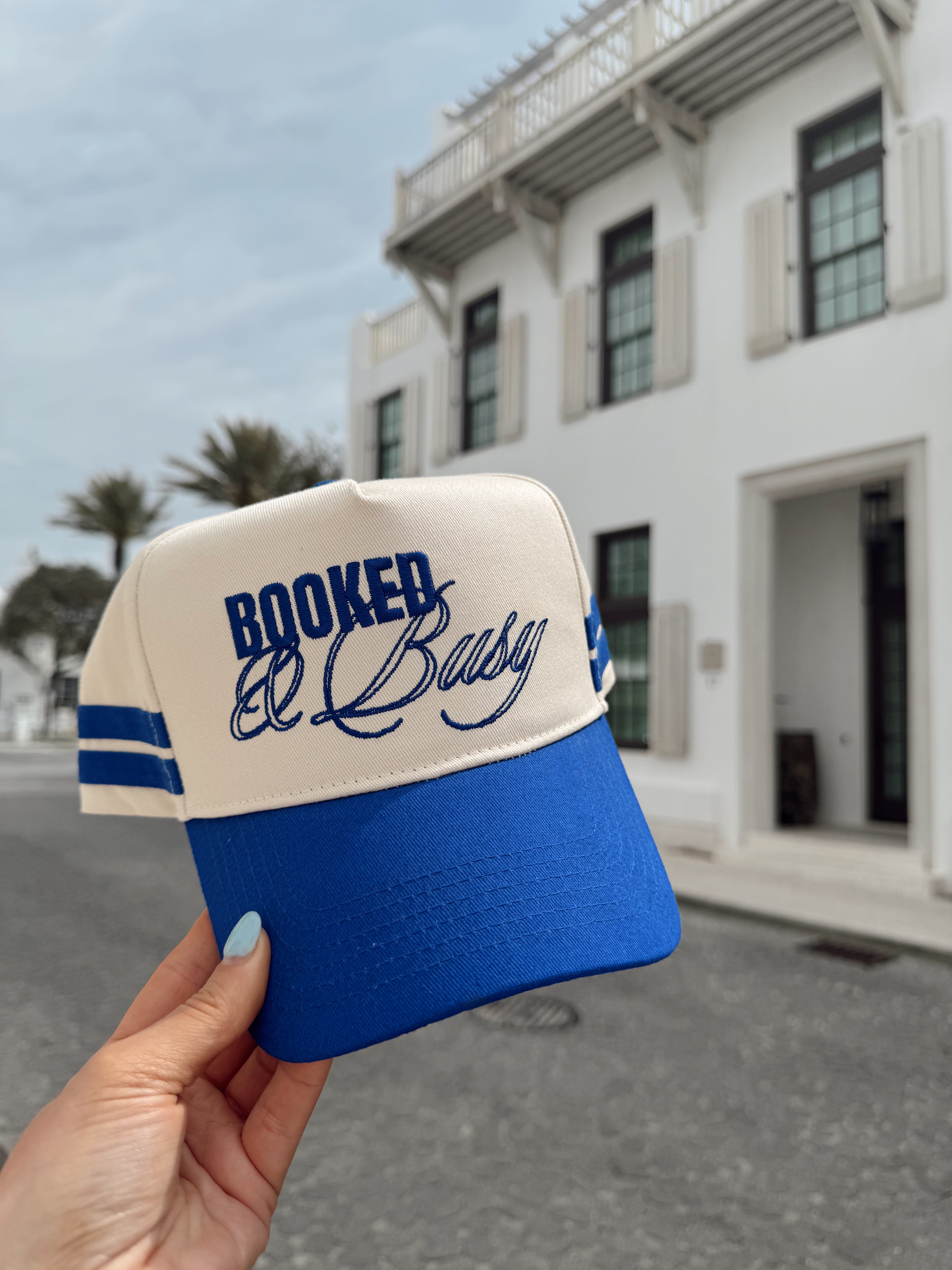 Booked and Busy - Royal Blue Vintage Trucker Hat - Bexa Boutique