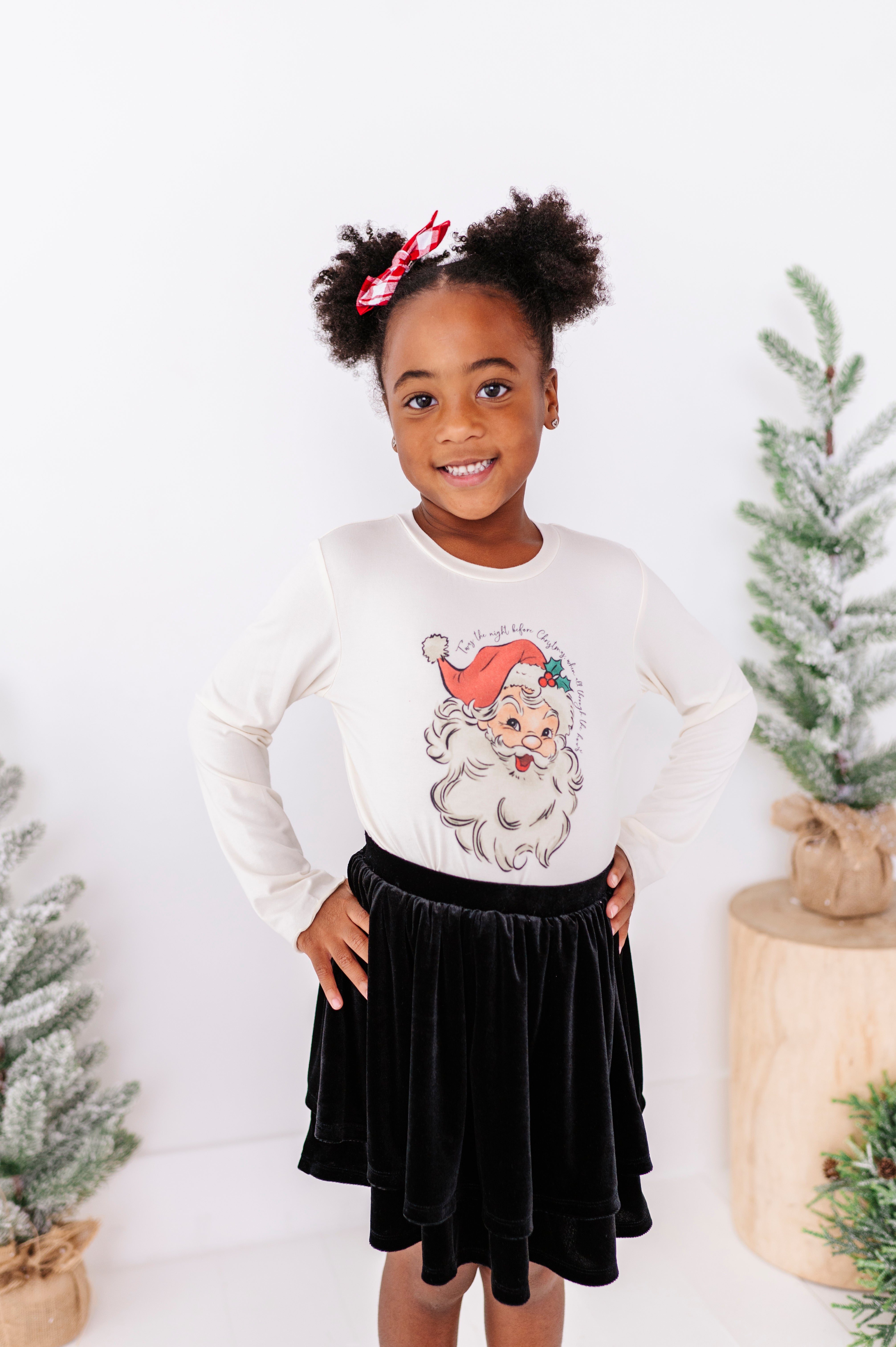 Jolly Santa Top| Bamboo Long Sleeve