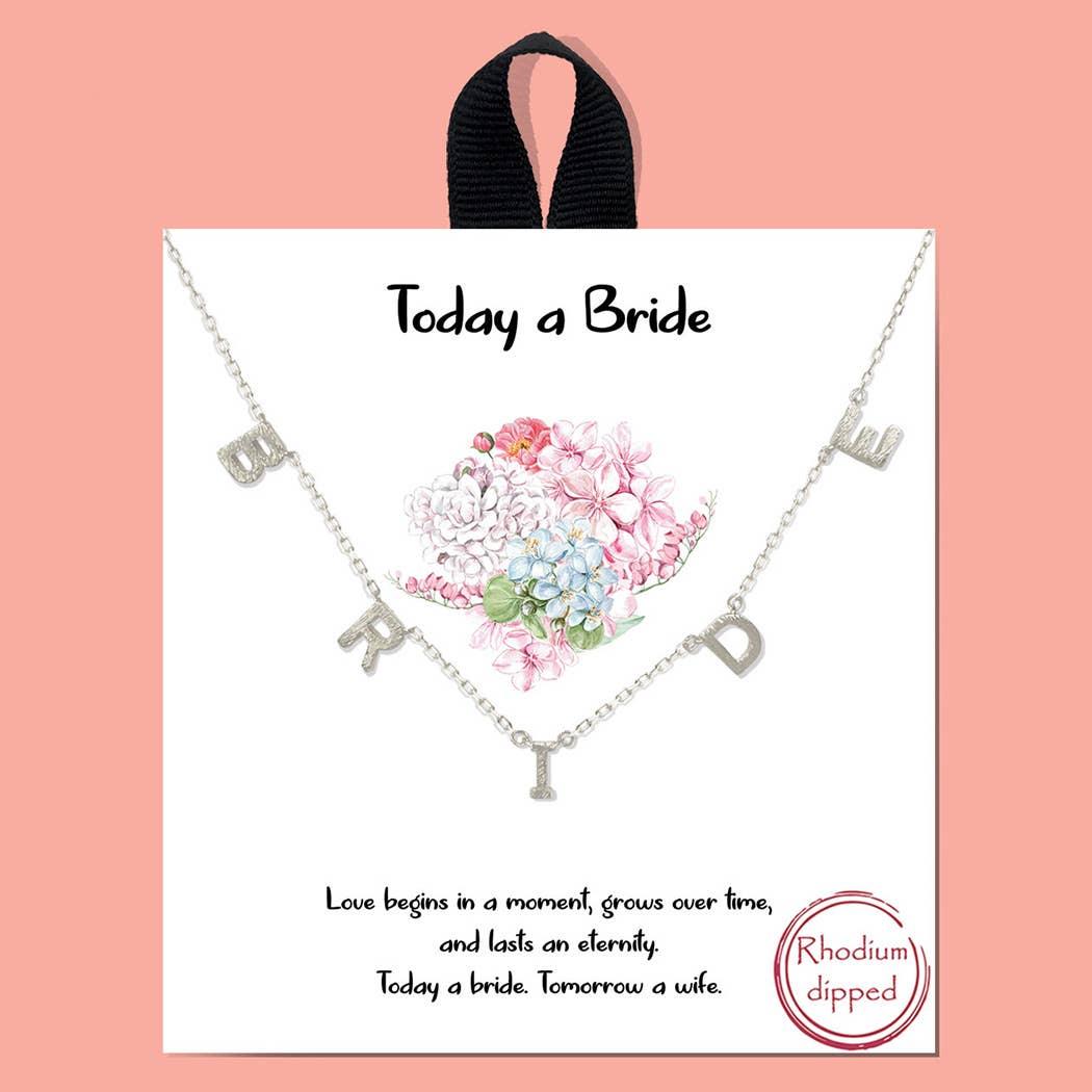BRIDE Gold-Dipped Station Necklace - GD - Bexa Boutique