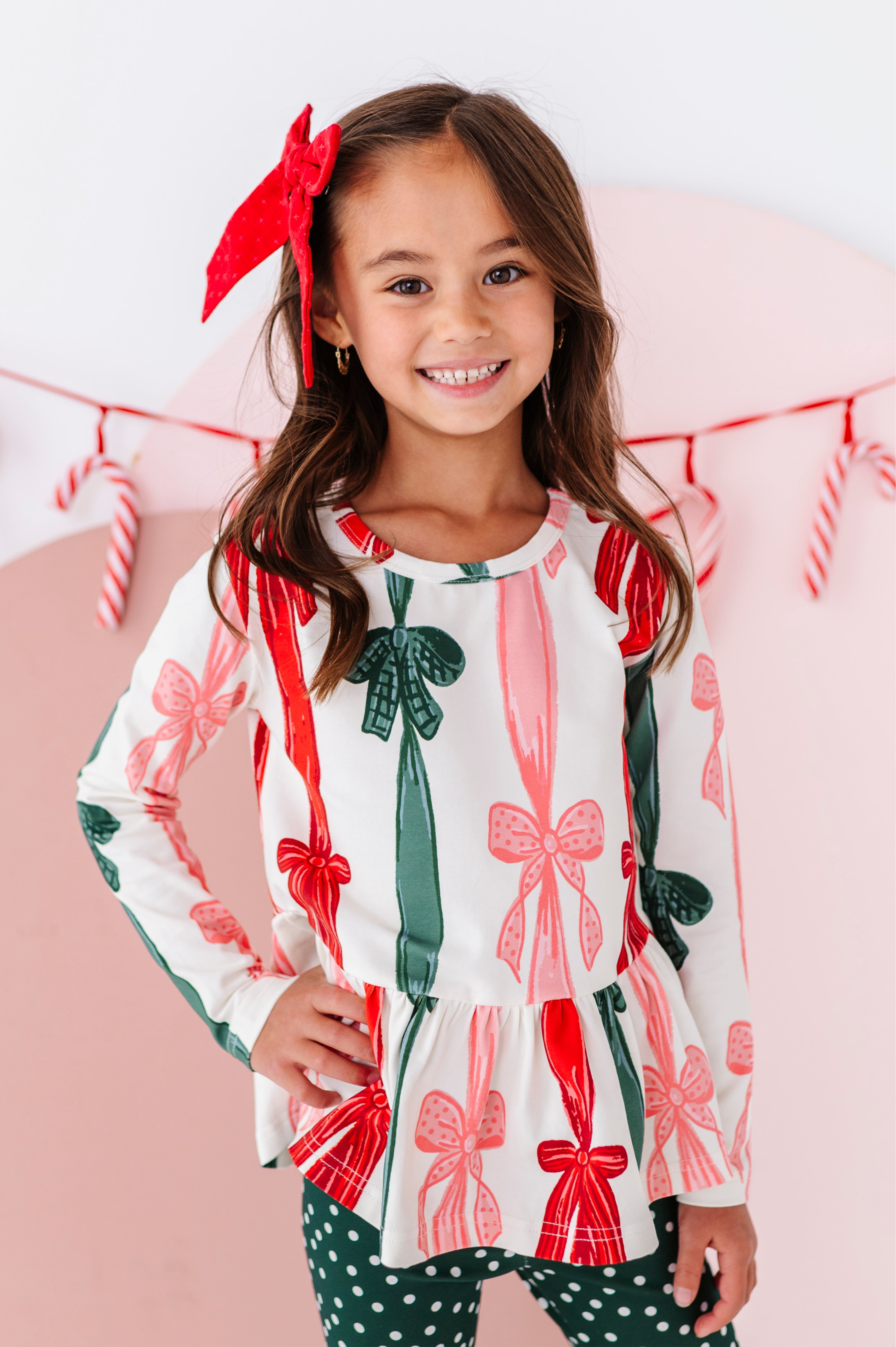 Wrapping Bows Top | PEPLUM