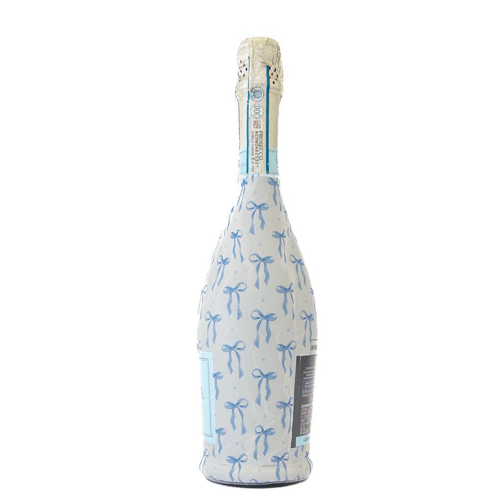 Beau Bottles Grandmillenial Blue Bows - Prosecco Collection - Bexa Boutique