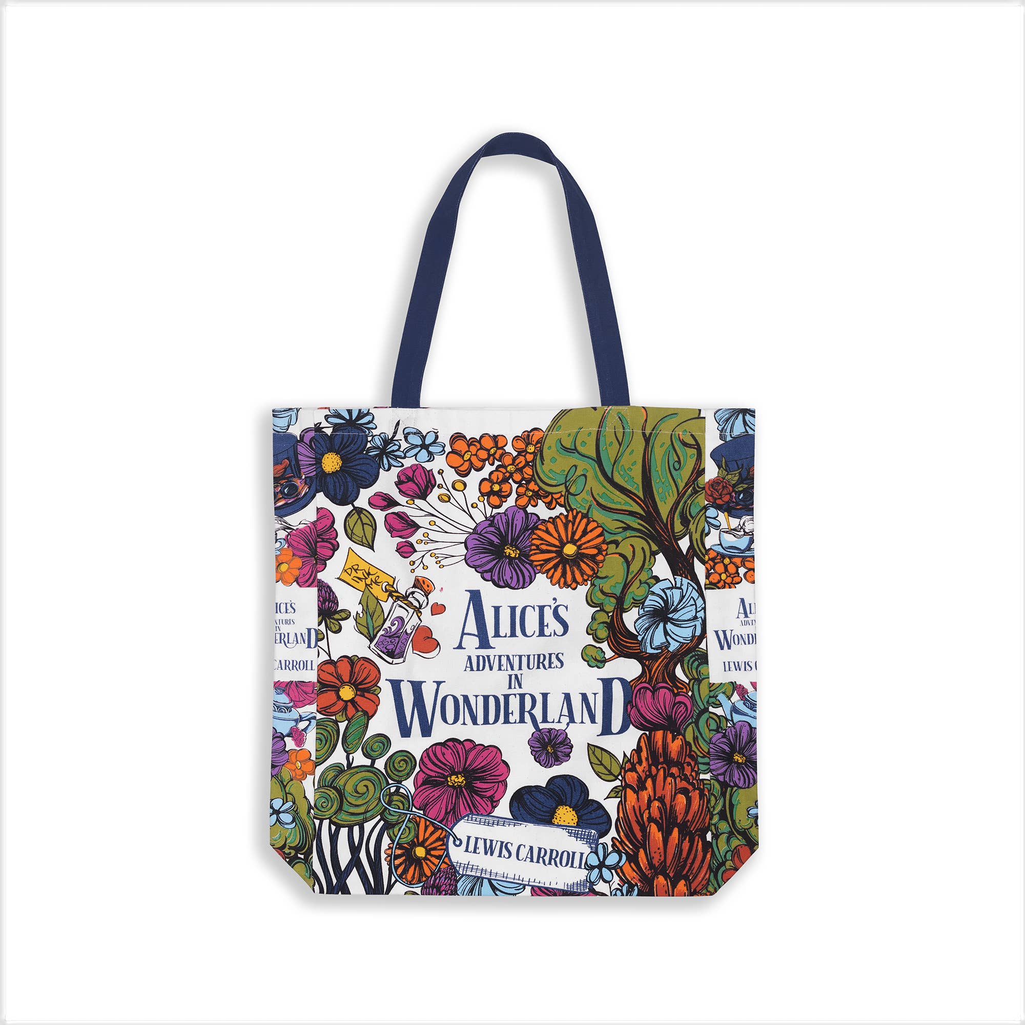 Canvas Tote, Alice in Wonderland - Floral Nonsense - Bexa Boutique