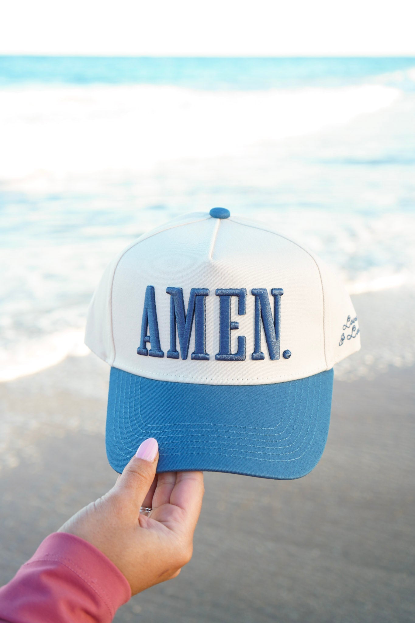 AMEN. - Slate Blue Vintage Trucker Hat - Bexa Boutique