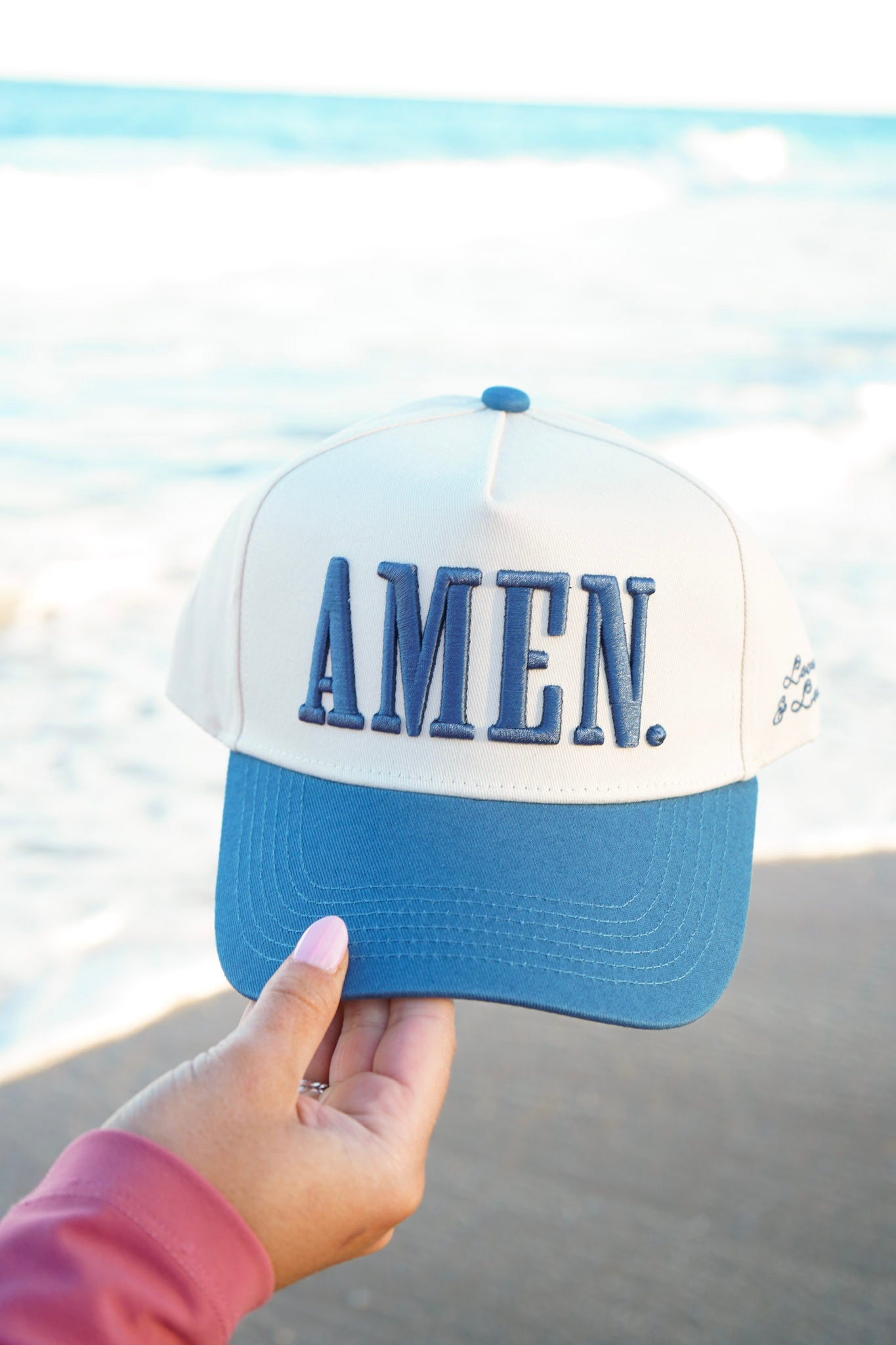 AMEN. - Slate Blue Vintage Trucker Hat - Bexa Boutique