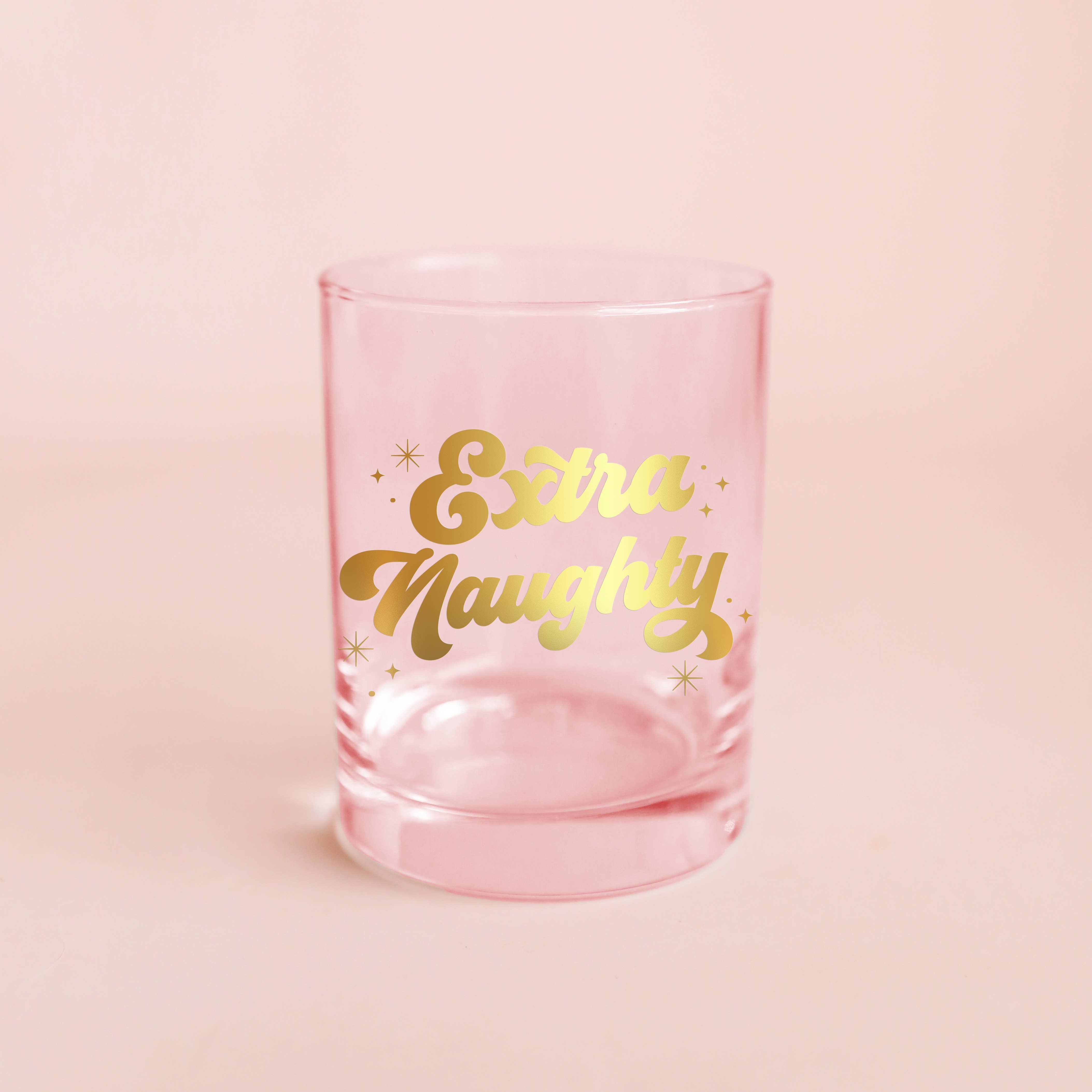 Extra Naughty Gold Rocks Glass - Bexa Boutique