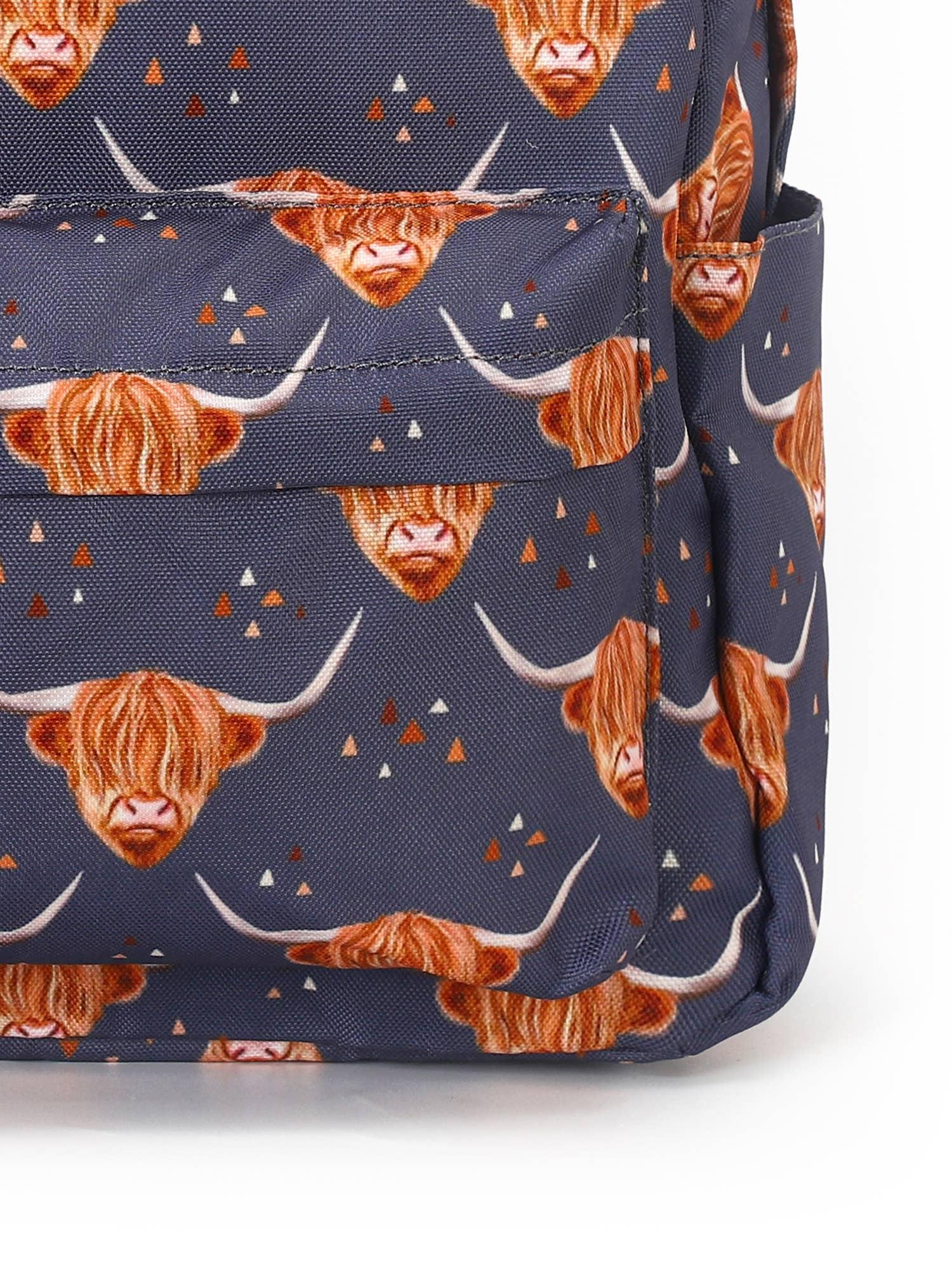 Cow Print Children's Versatile Backpack