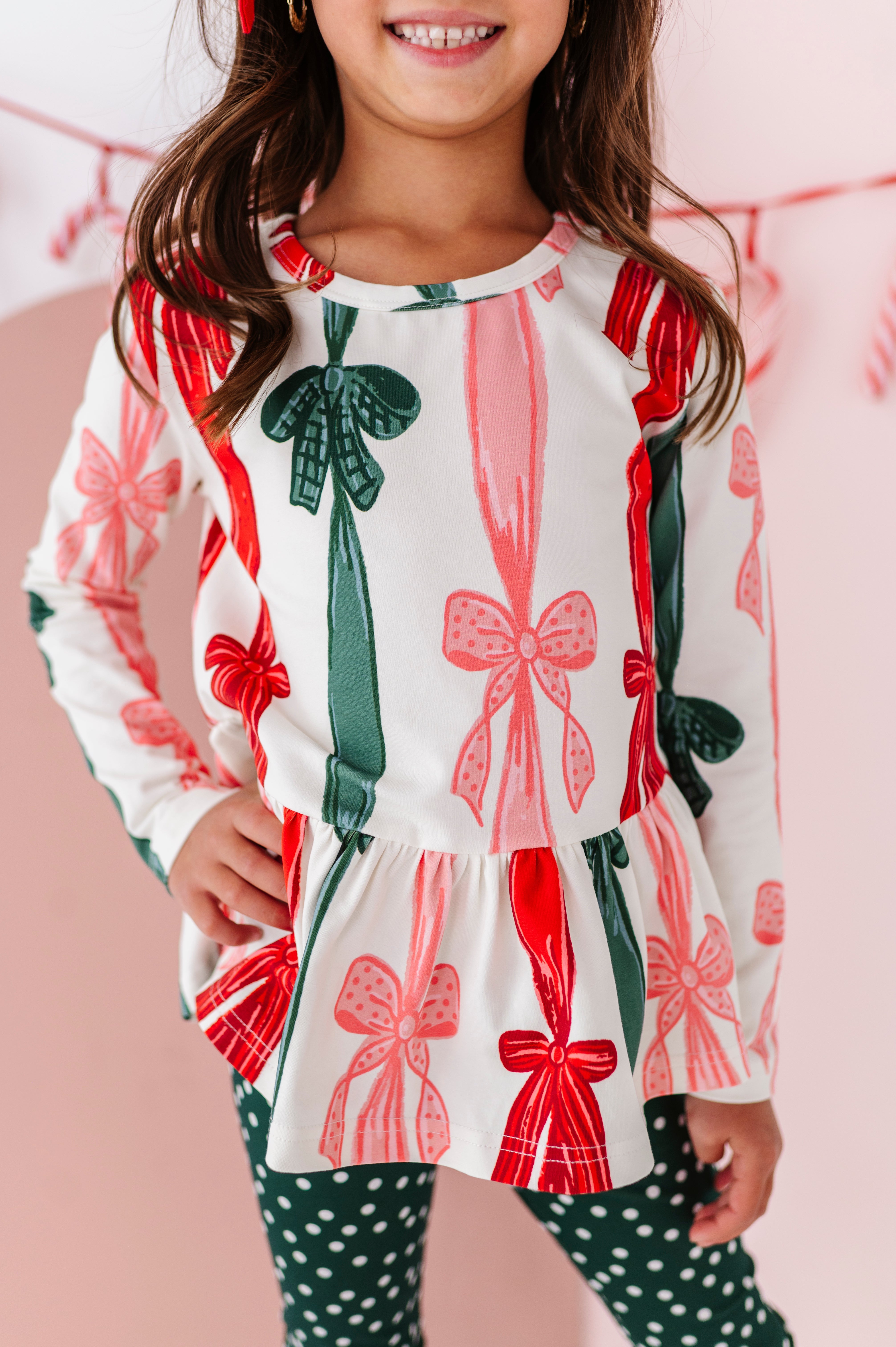 Wrapping Bows Top | PEPLUM