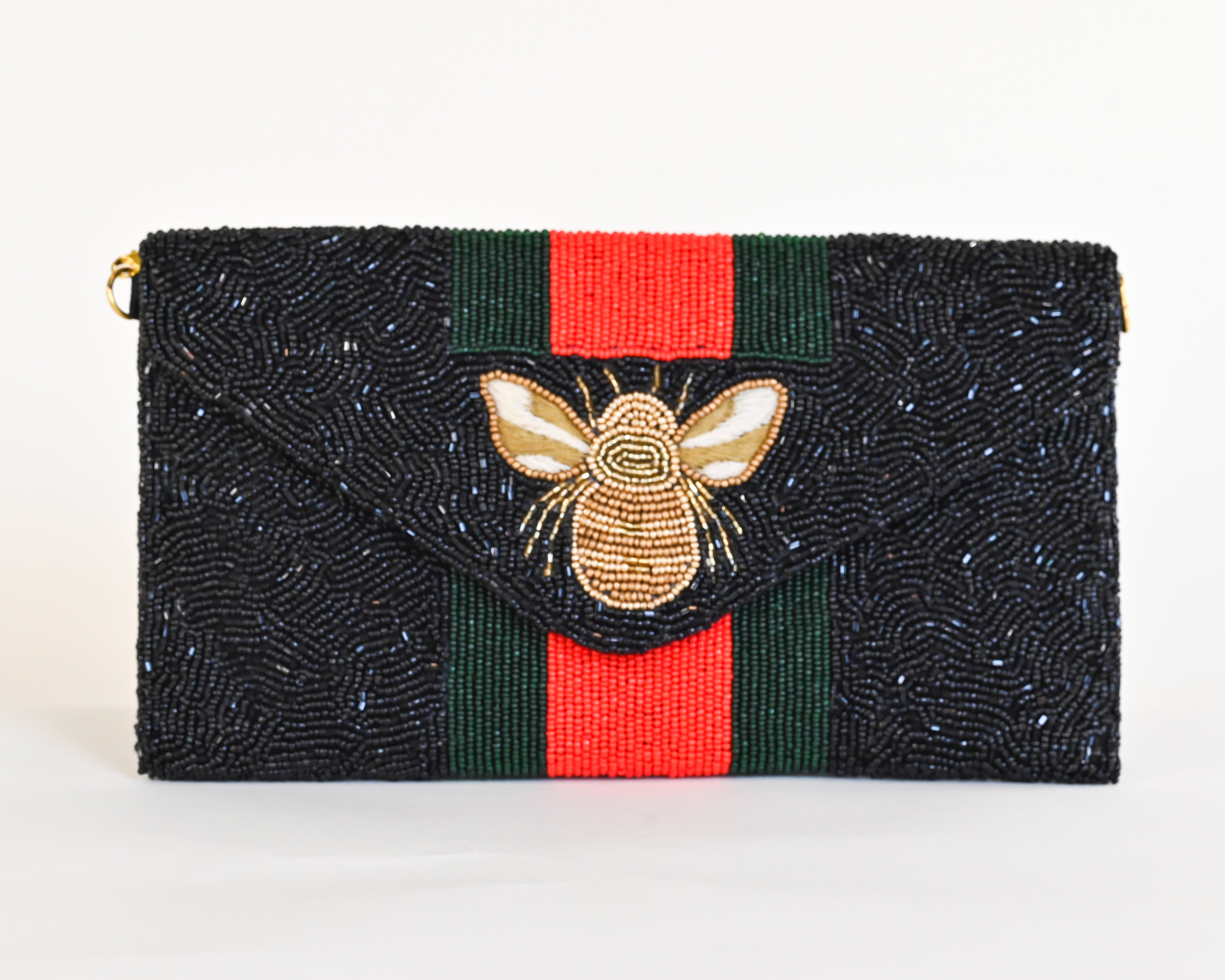 Bee Envelope Black Clutch - Bexa Boutique