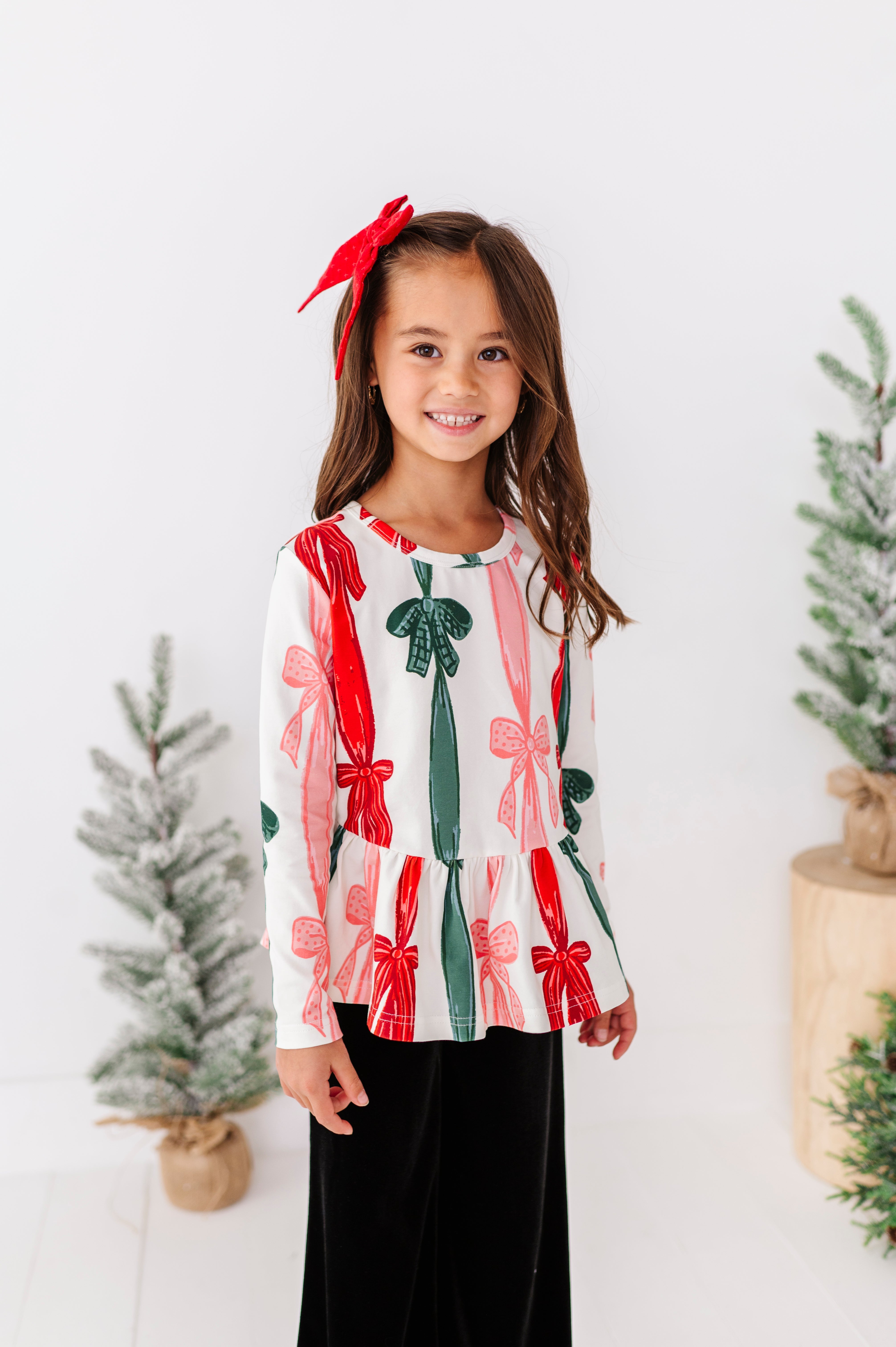 Wrapping Bows Top | PEPLUM