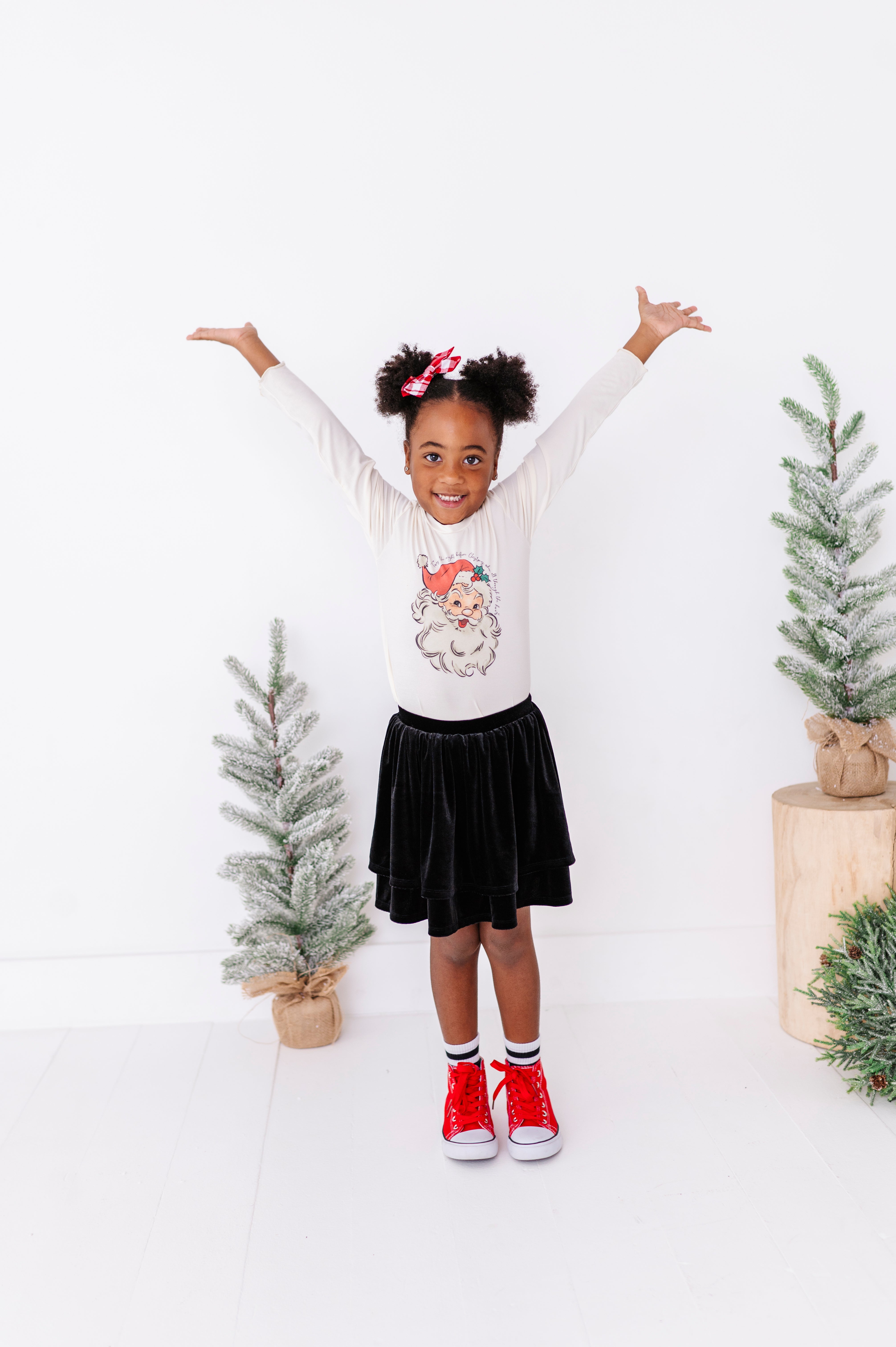 Jolly Santa Top| Bamboo Long Sleeve