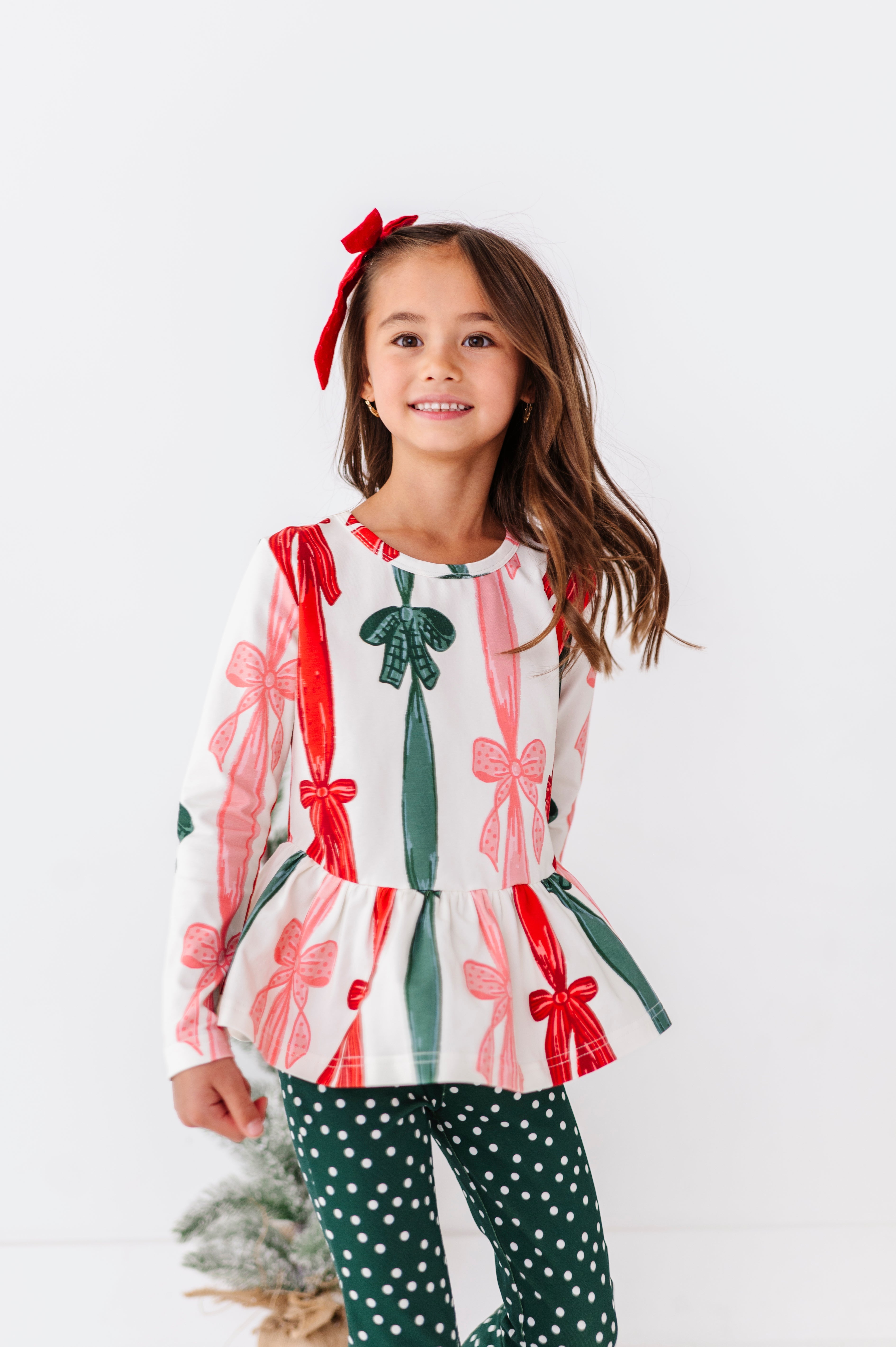 Wrapping Bows Top | PEPLUM