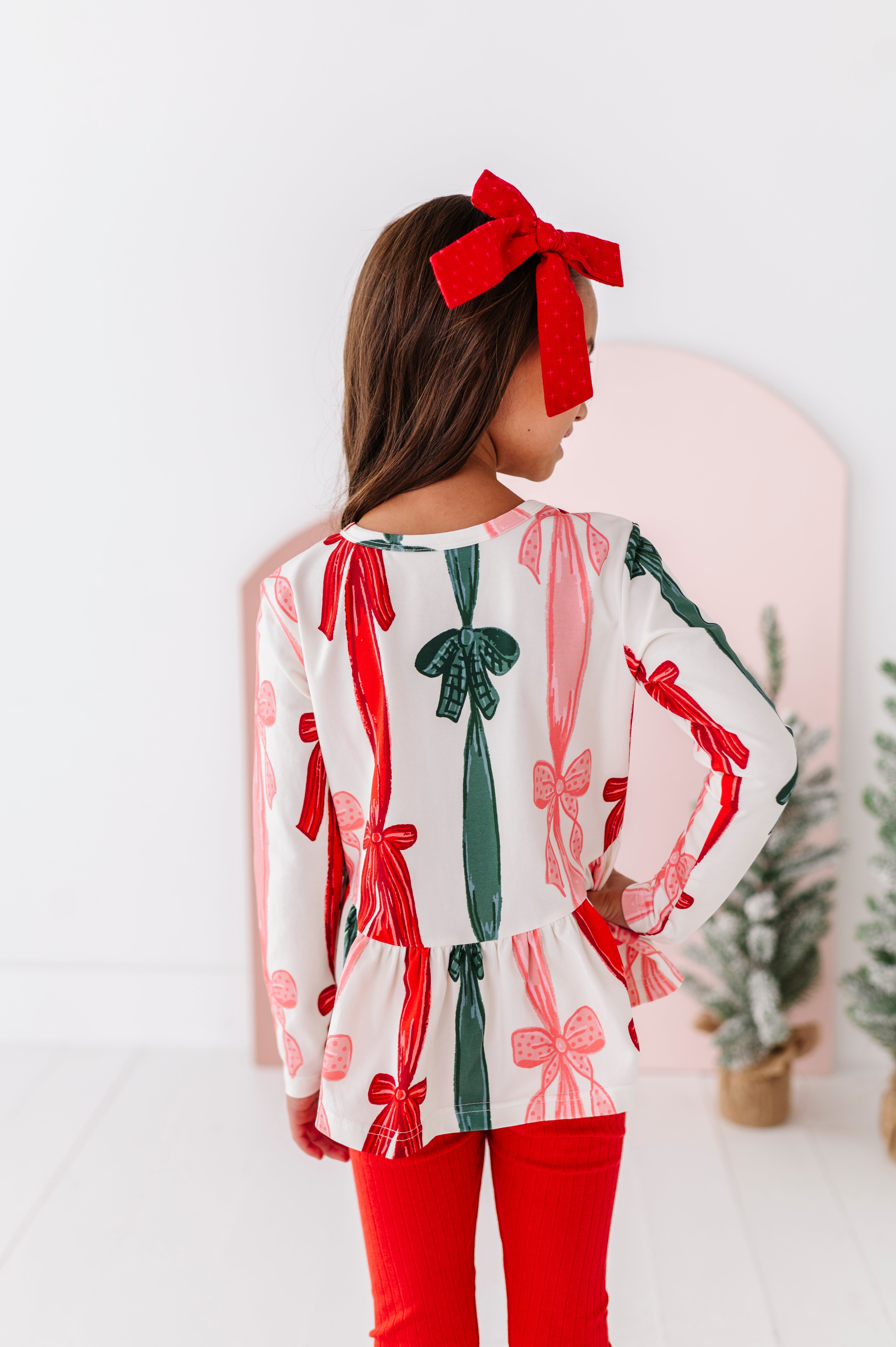 Wrapping Bows Top | PEPLUM