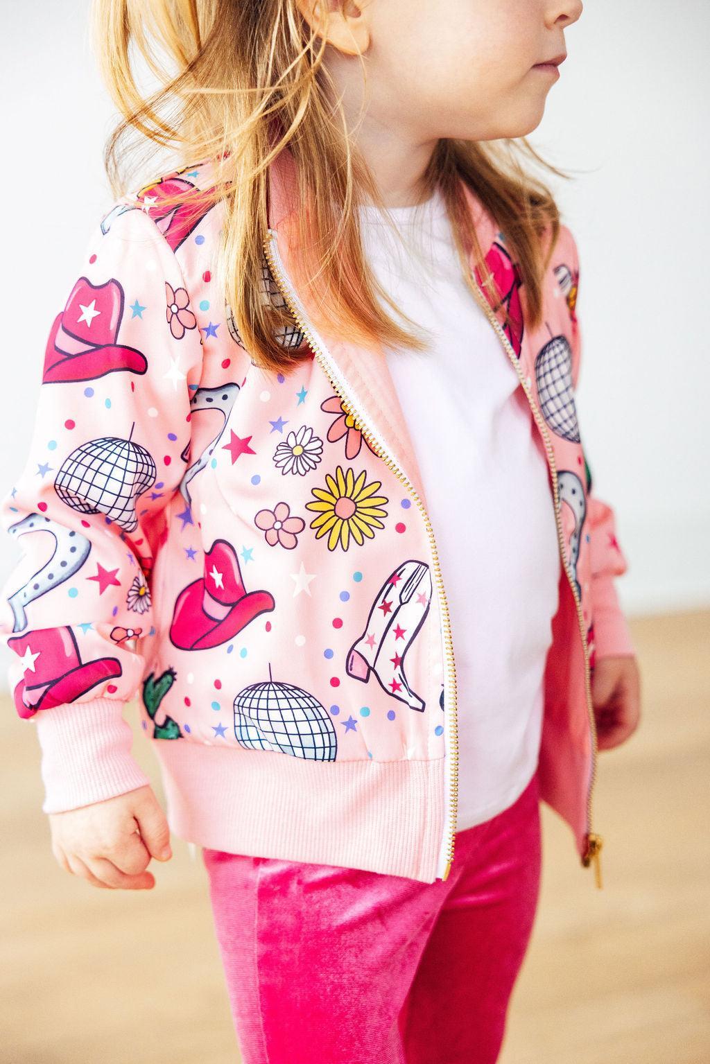 Boots & Bling Satin Jacket - Bexa Boutique