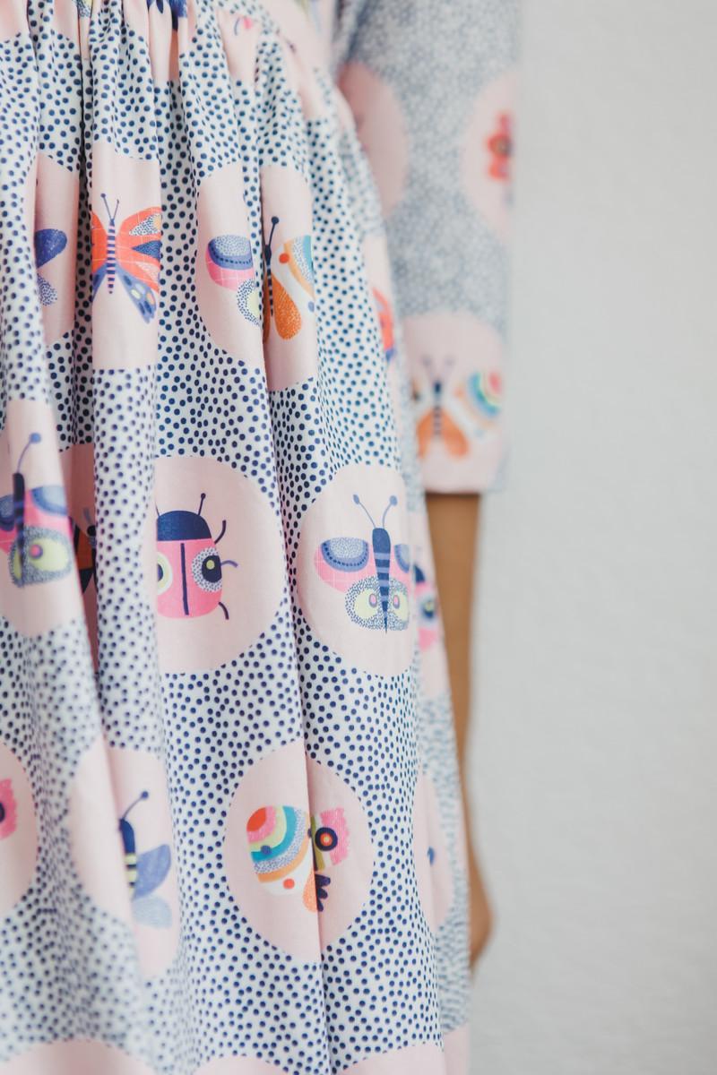 Butterfly Effect 3/4 Sleeve Pocket Twirl Dress - Bexa Boutique
