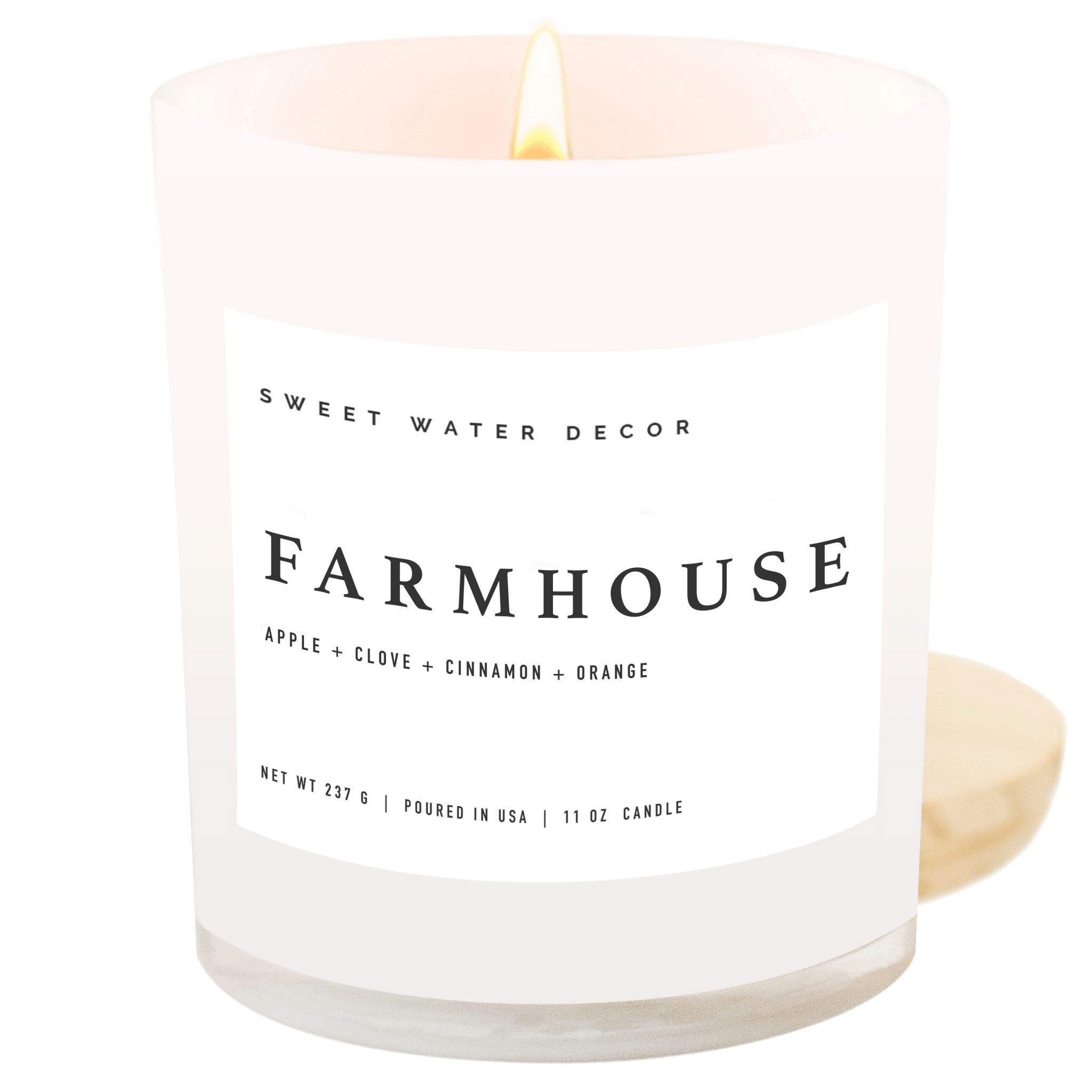 Farmhouse Soy Candle - White Jar - 11 oz - Bexa Boutique