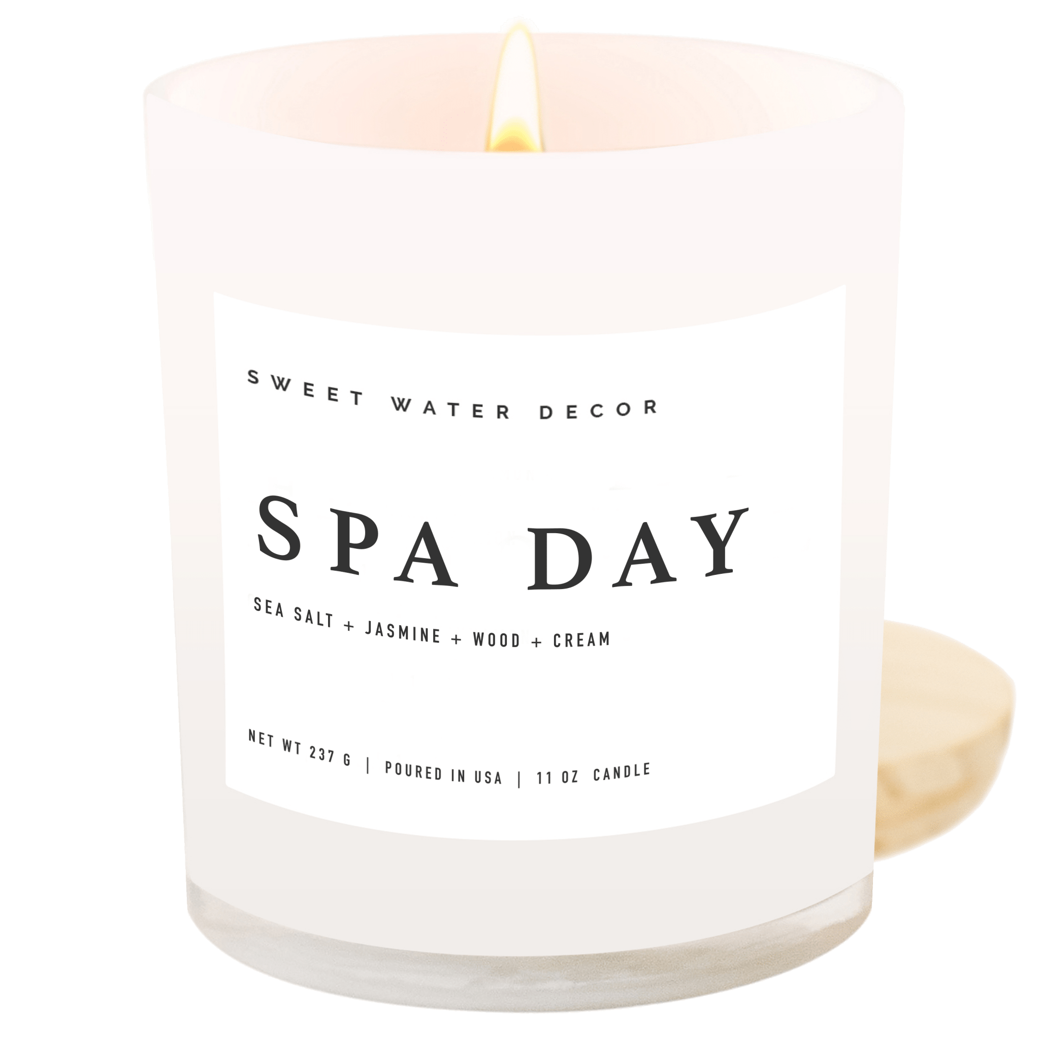 Spa Day Soy Candle - White Jar - 11 oz - Bexa Boutique