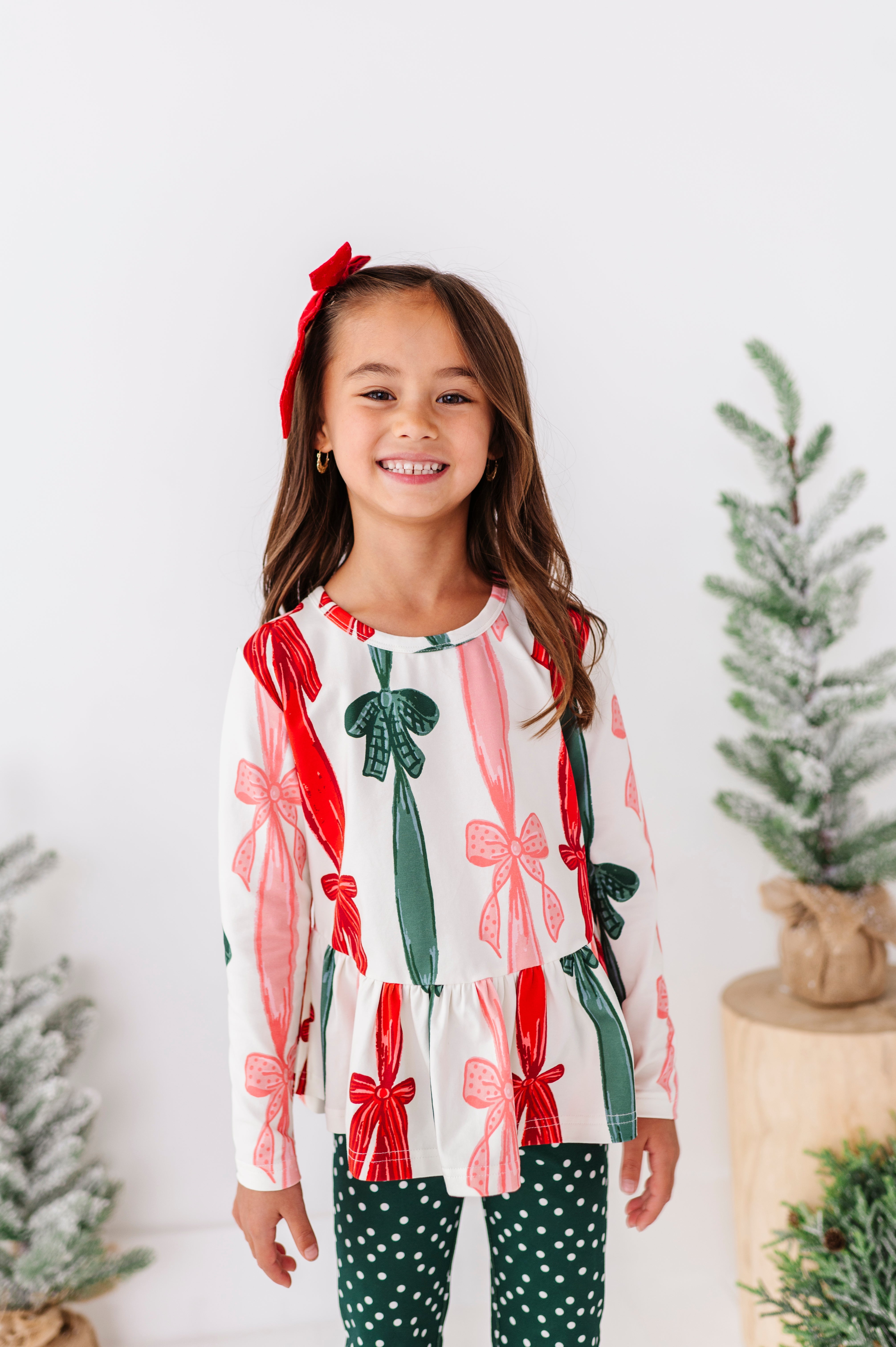 Wrapping Bows Top | PEPLUM