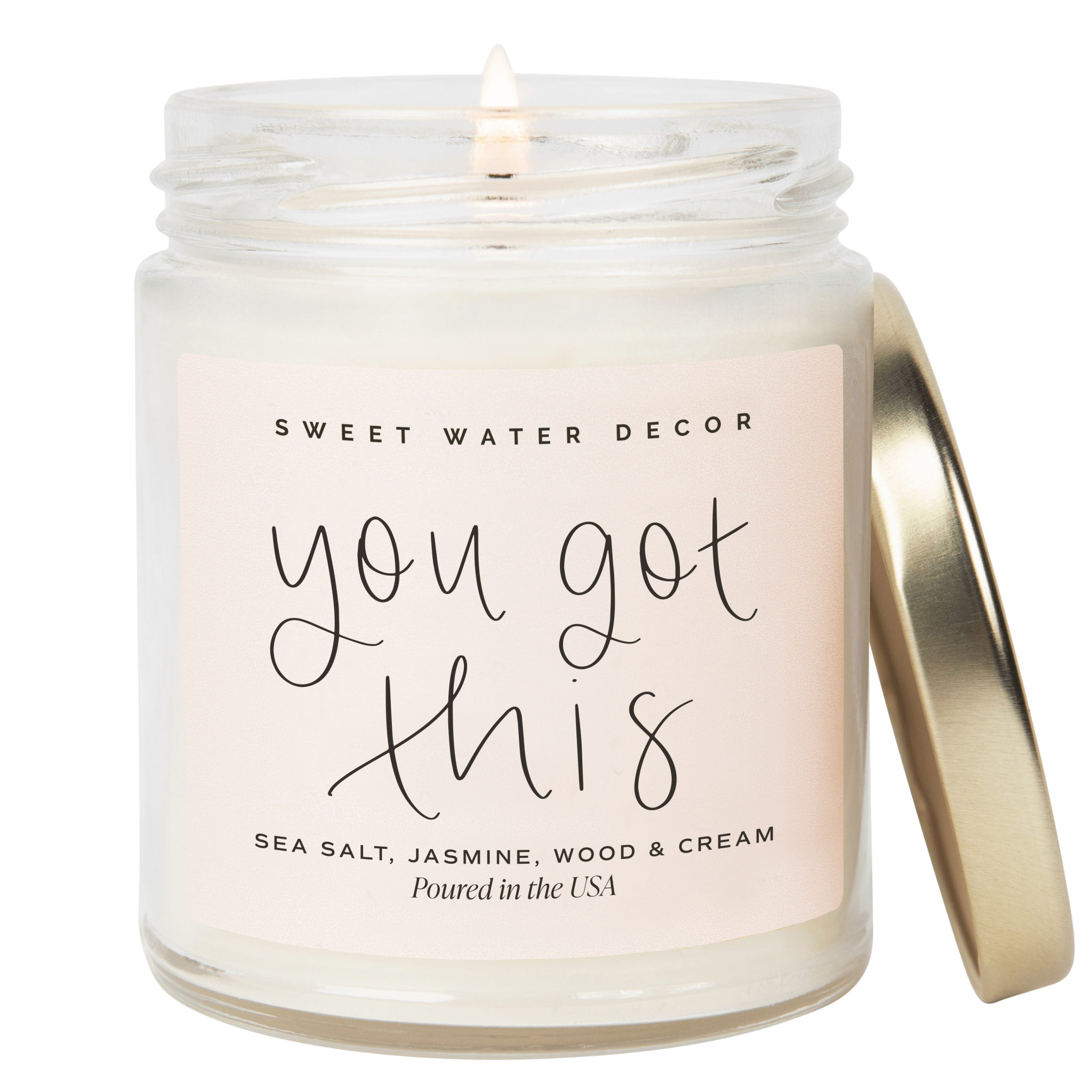 You Got This Soy Candle - Clear Jar - 9 oz (Spa Day) - Bexa Boutique
