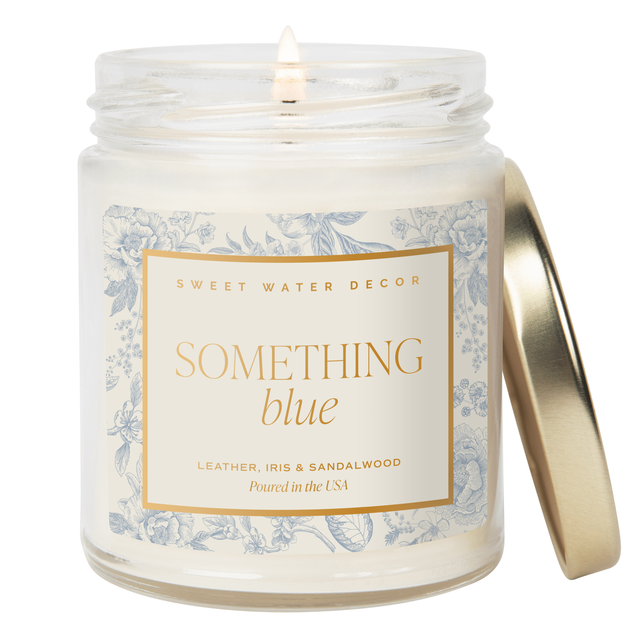 Something Blue Soy Candle - Clear Jar - 9 oz (Luxury Getaway) - Bexa Boutique