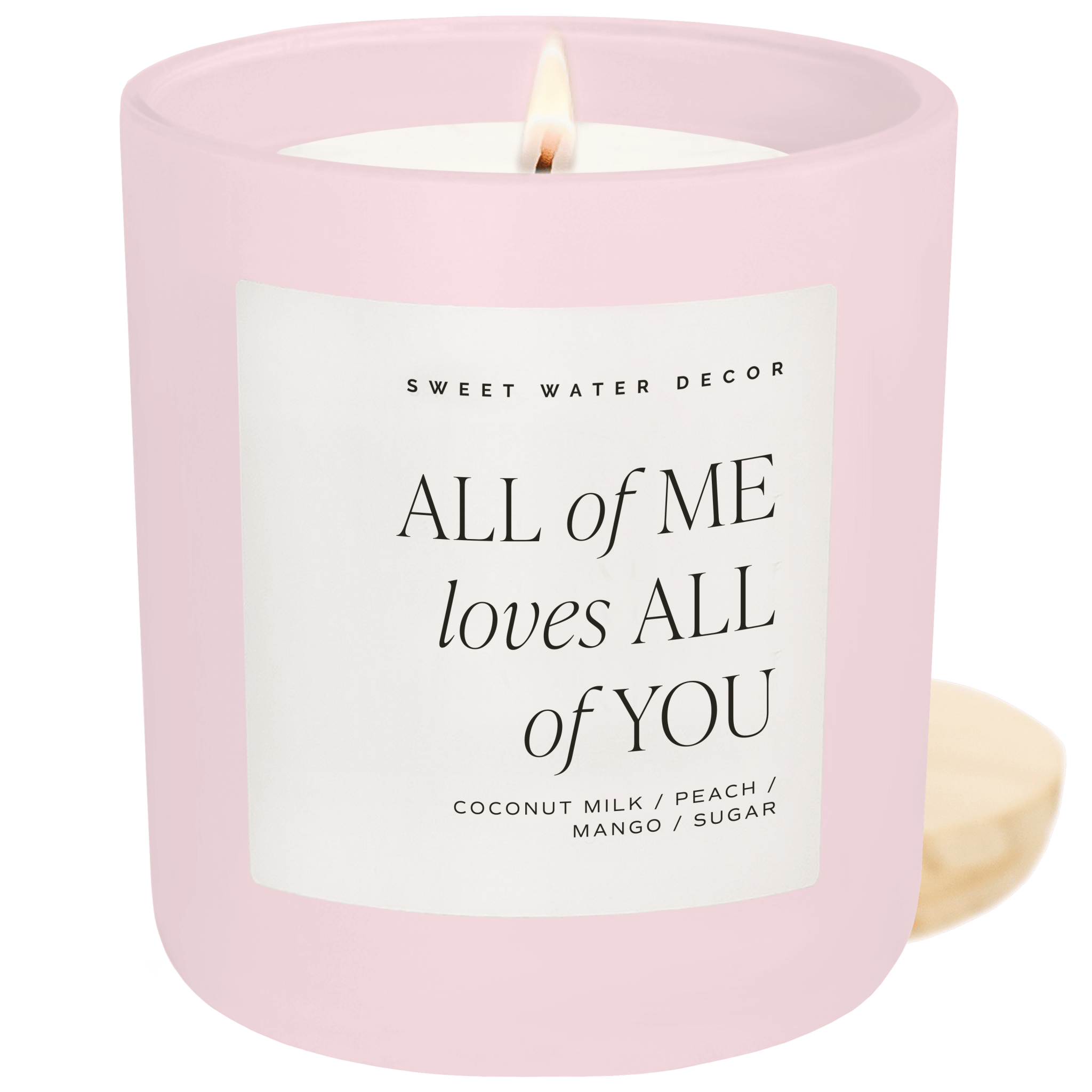 All of Me Loves All of You Soy Candle - Pink Matte Jar - 15 oz - Bexa Boutique